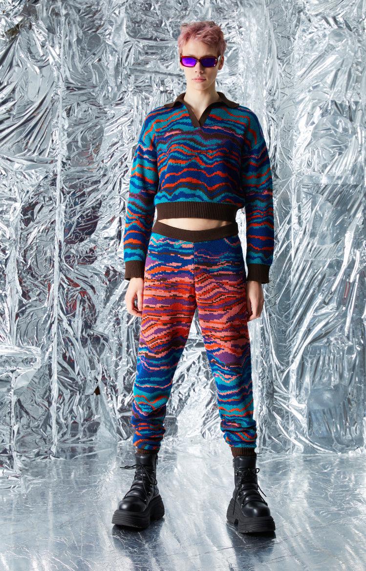 Ace Nayman-Leah Multicolor Knitted Pants-Pantolon-4-milagron.live