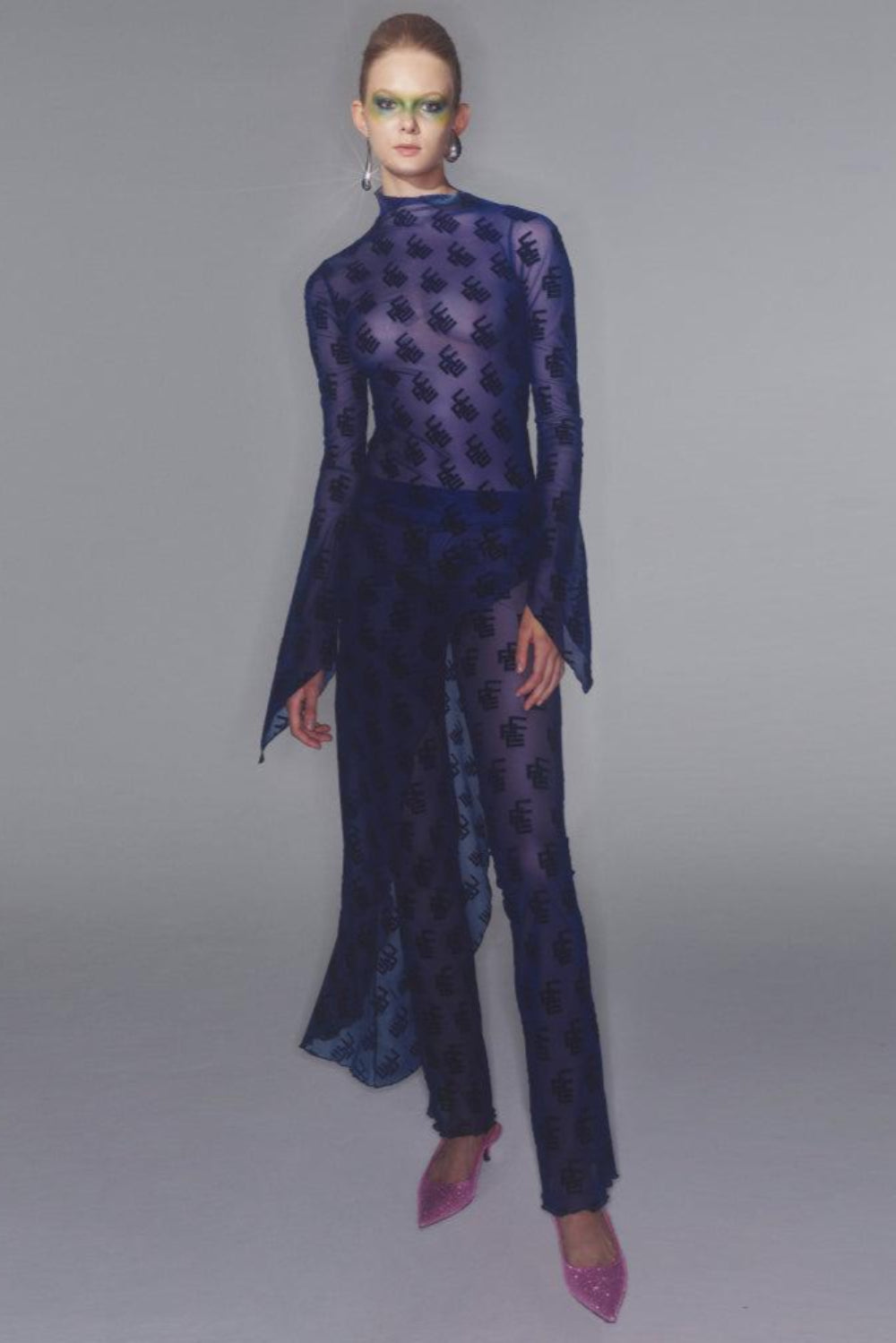 Ace Nayman-Megan Mesh Pants-Pantolon-1-milagron.live