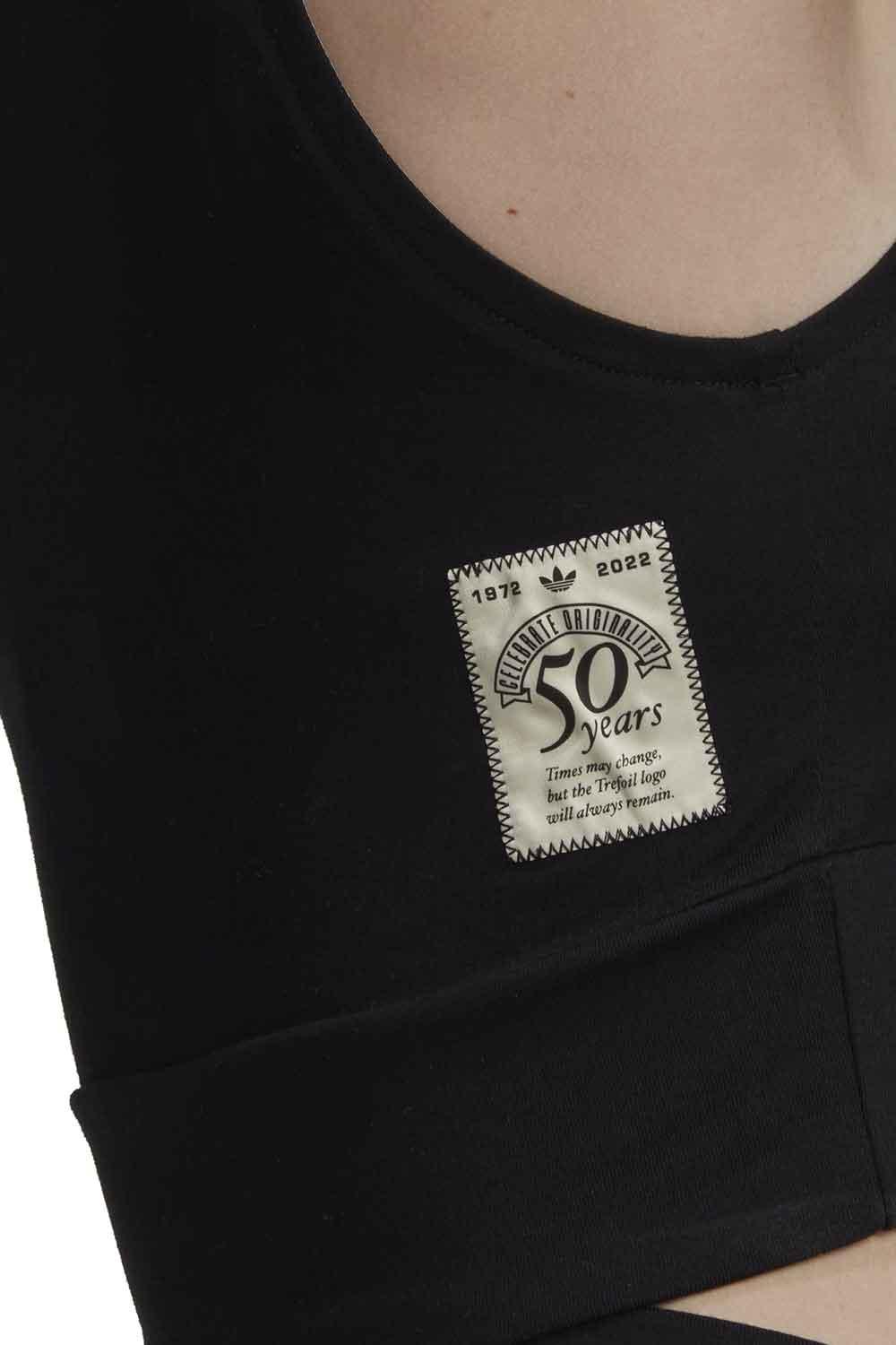 Adidas-Cropped Bodycon V-Spor Üstü-6-milagron.live