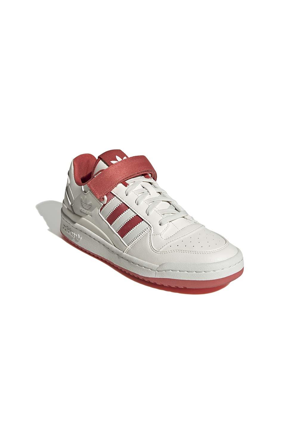 Adidas-Forum Low Chalk White/Crew Red-Sneakers-5-milagron.live