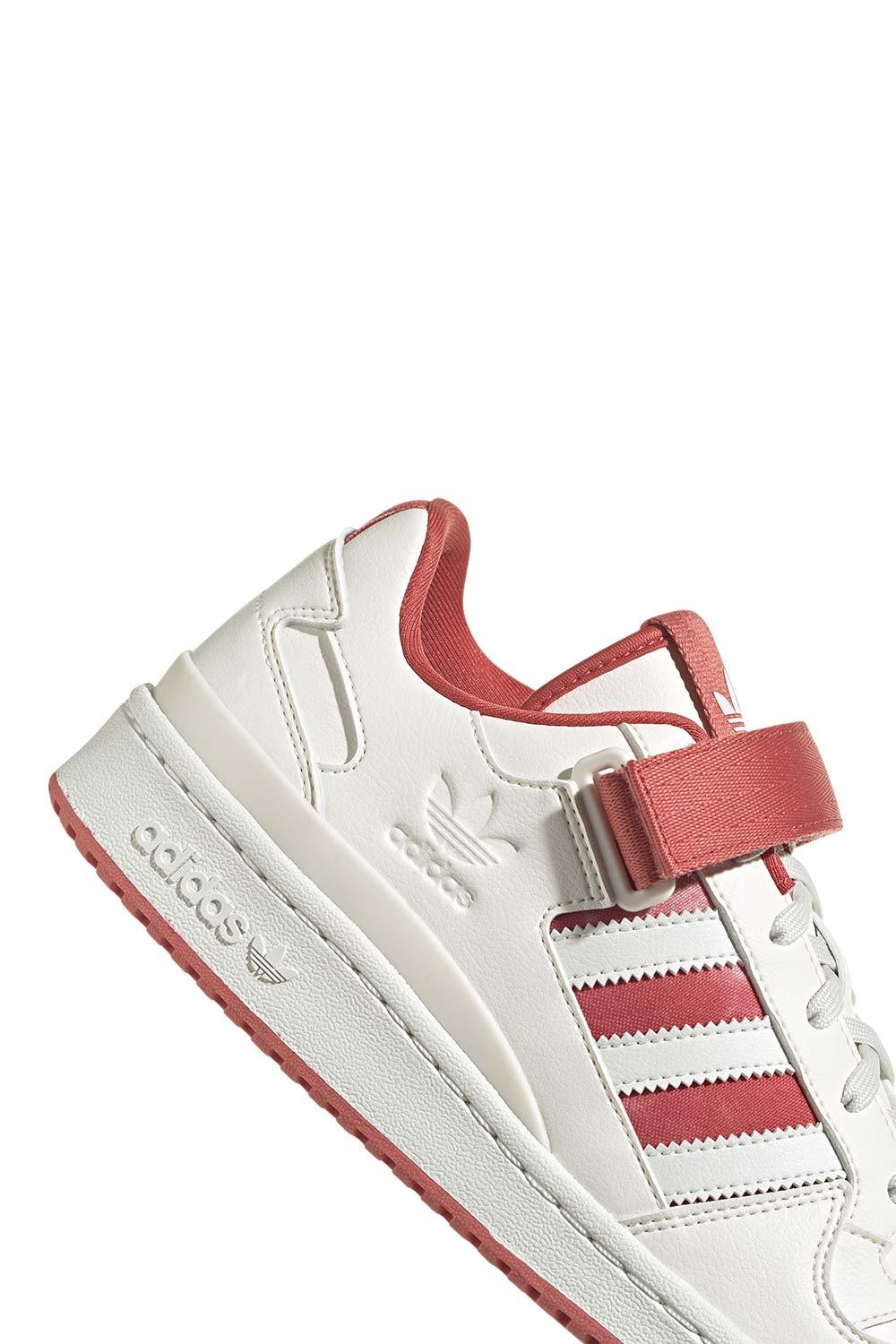 Adidas-Forum Low Chalk White/Crew Red-Sneakers-7-milagron.live