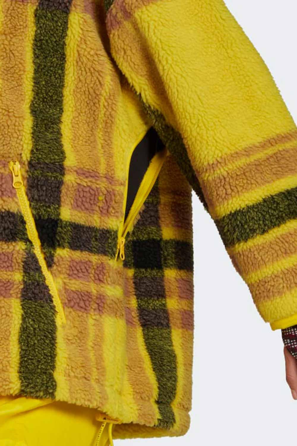 Adidas-Stella McCartney Fleece Jacquard Winter Jacket-Sweatshirts & Hoodies-3-milagron.live