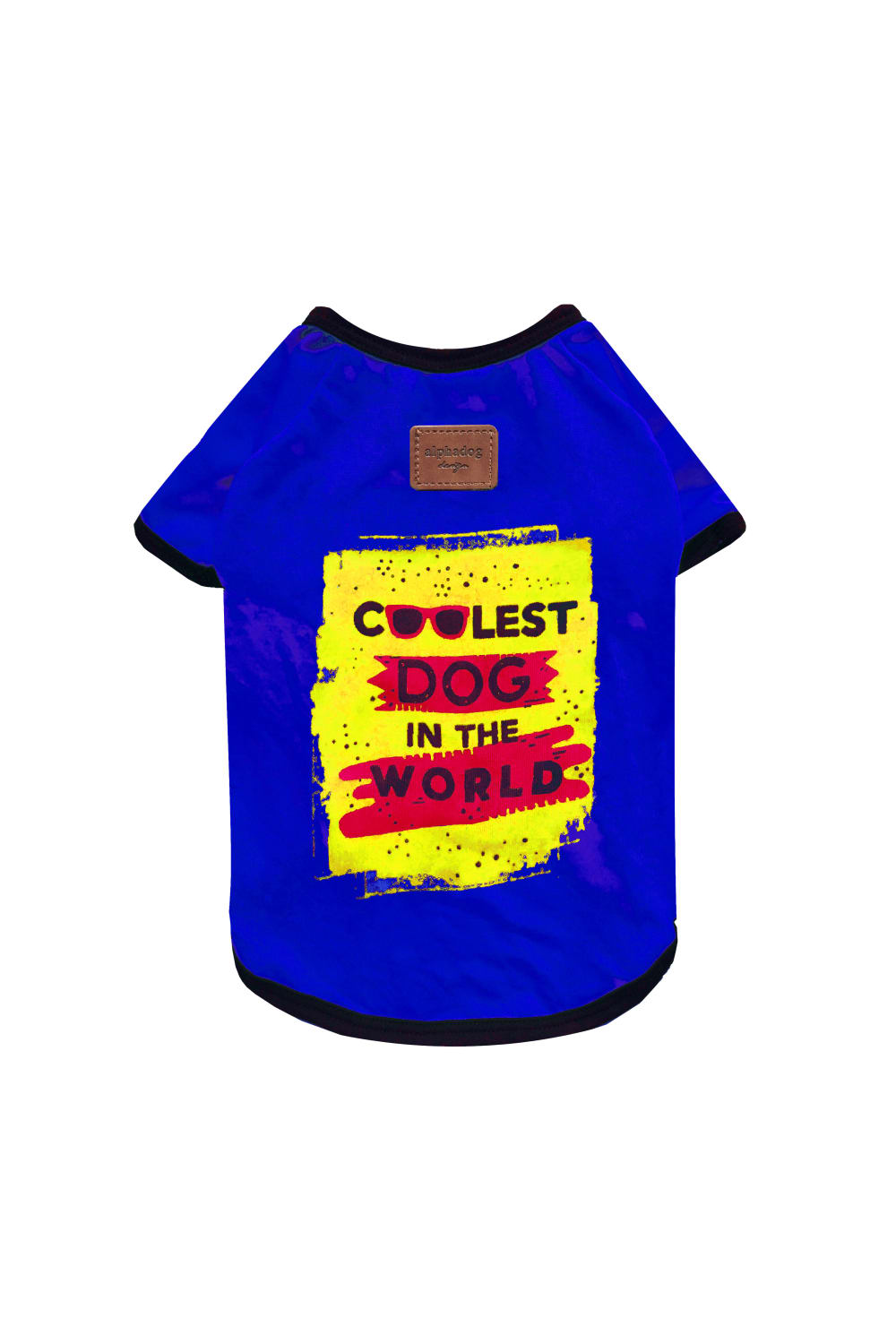 Alphadog Design-Coolest Blue Pet Tshirt-Köpek-1-milagron.live