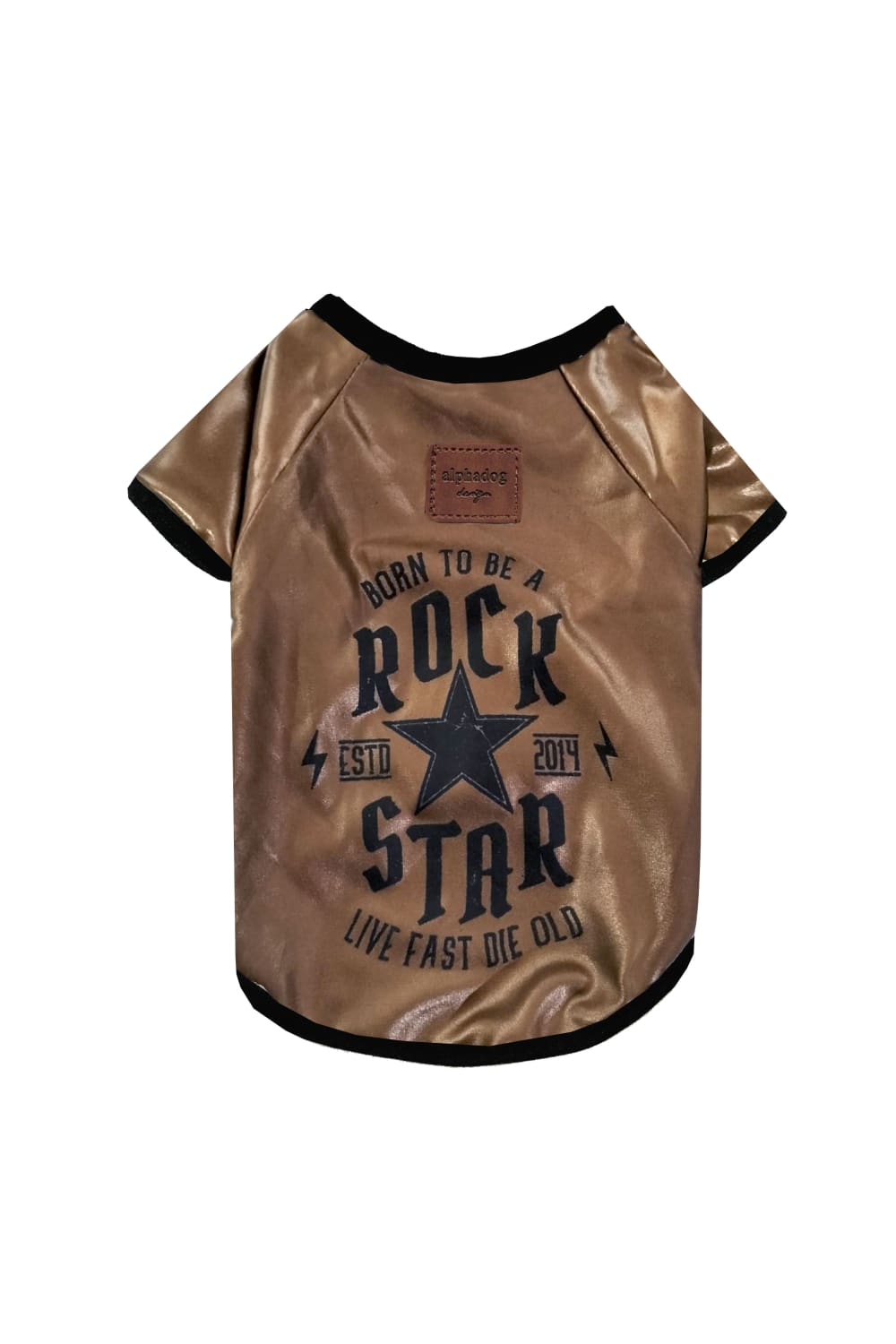 Alphadog Design-Rockstar Bakır Pet Tshirt-Köpek-1-milagron.live