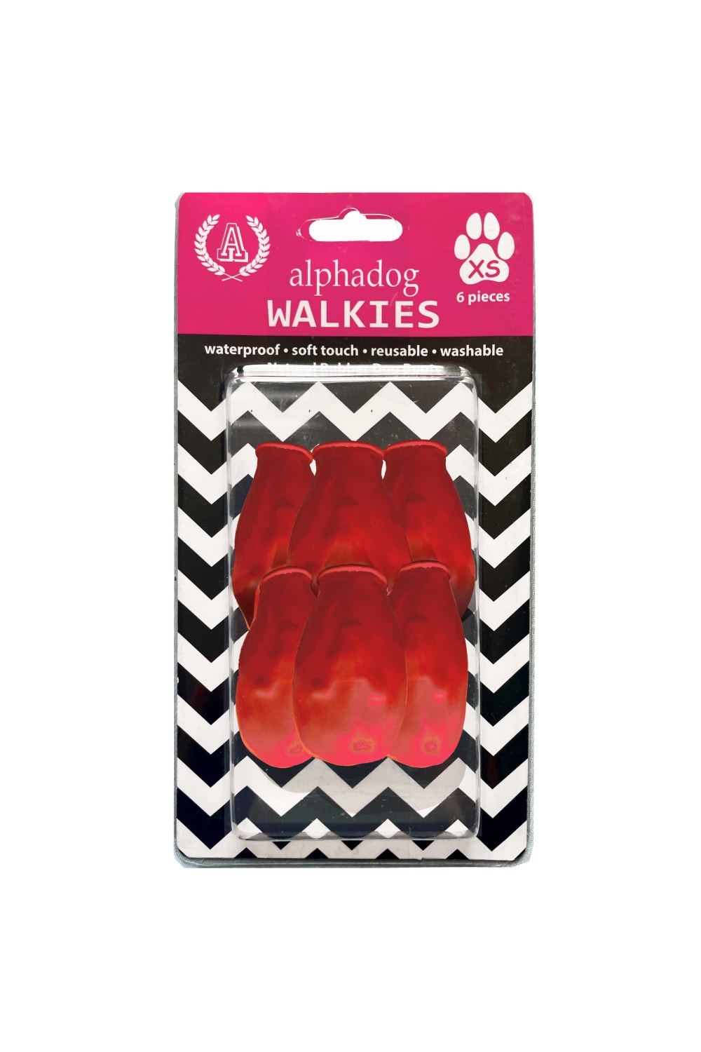 Alphadog Design-Walkies Red Kauçuk Pet Ayakkabısı-Köpek-1-milagron.live