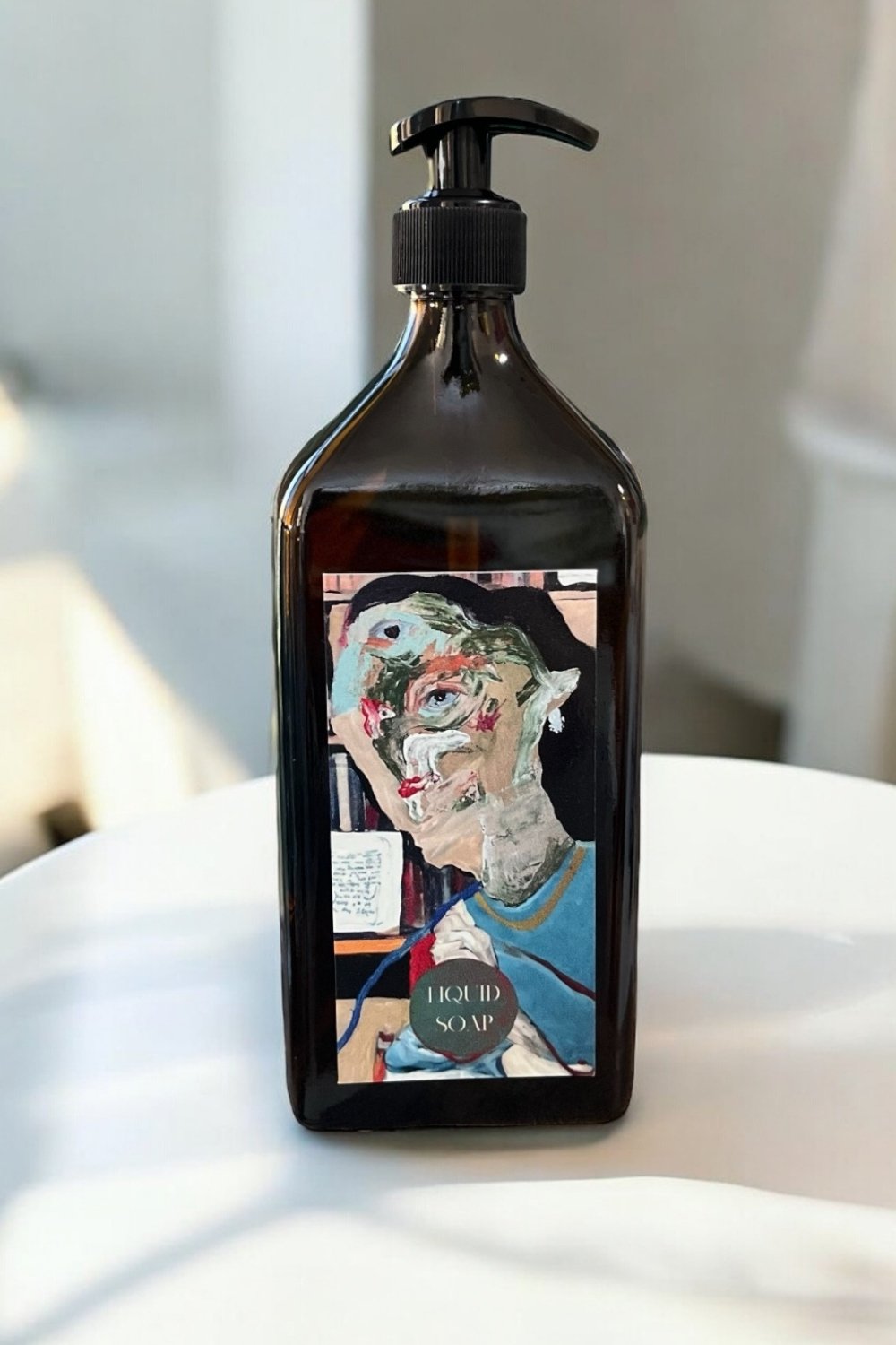 Arienel-Sıvı Sabunluk | Art Collection | Sozbe | Amber Cam-Sabunluk-1-milagron.live