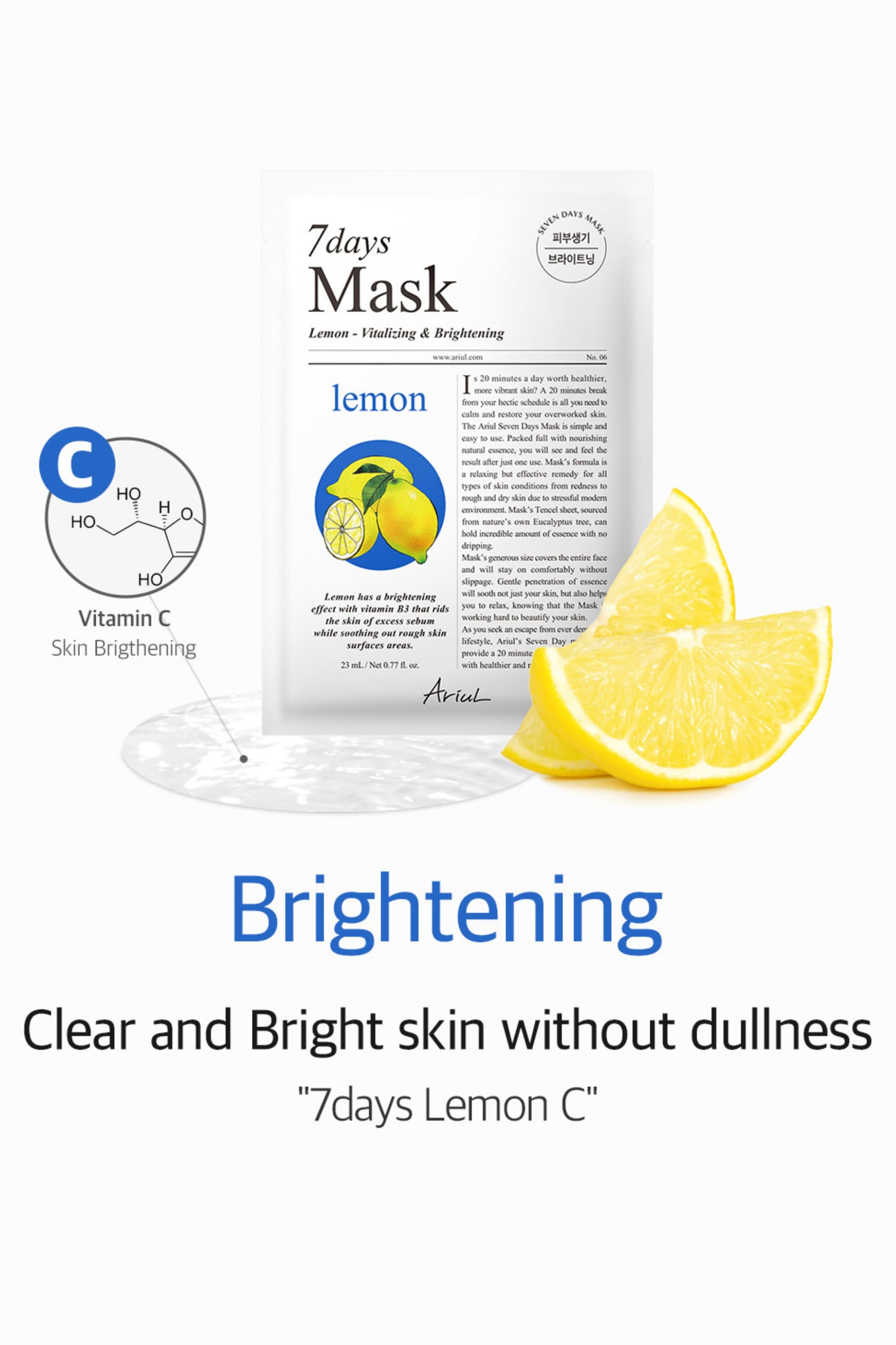 Ariul 7 Days Mask Variety Pack - Haftalık Vegan Kağıt Maske Seti 7 Adet