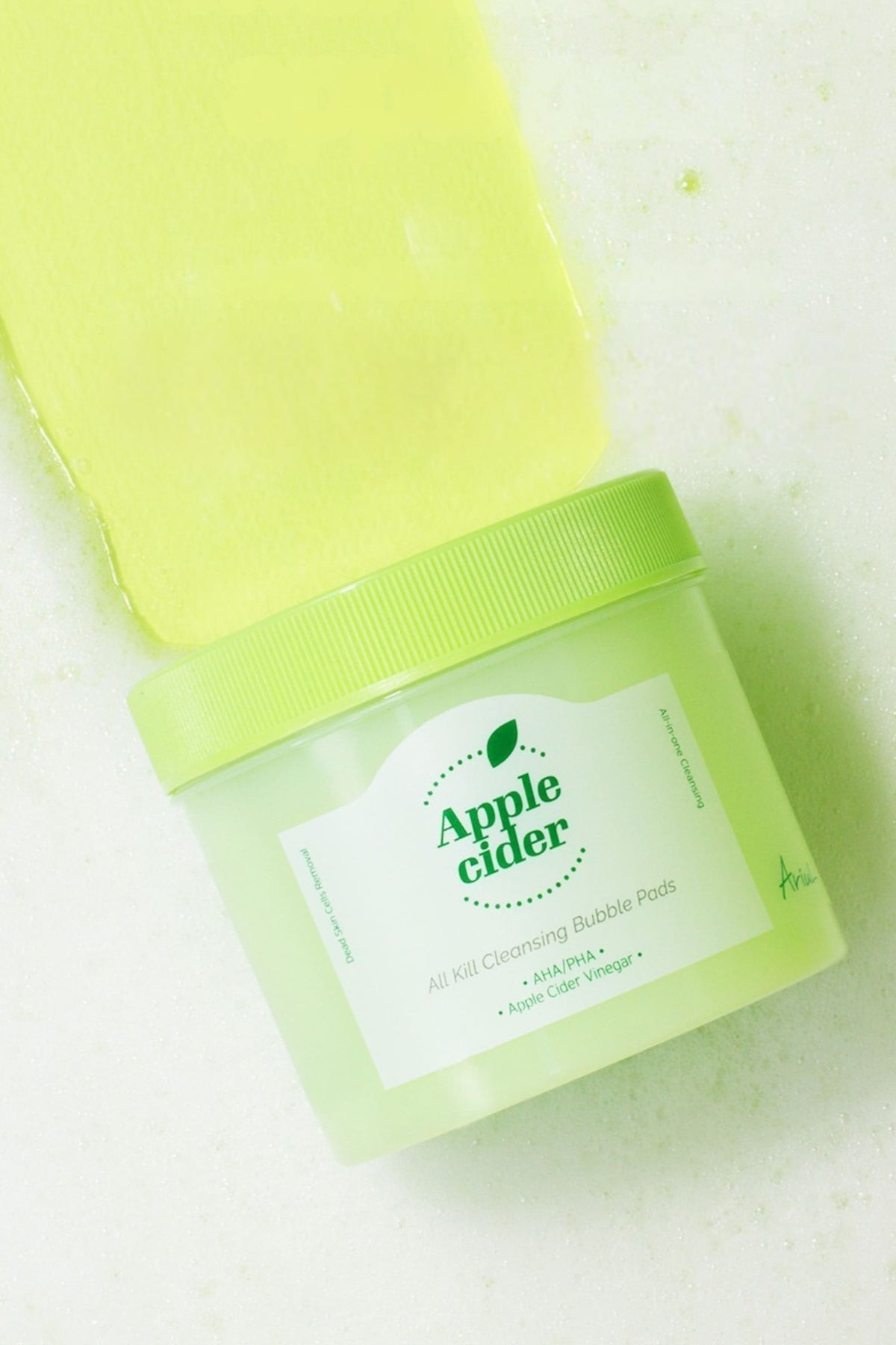 Ariul Apple Cider All Kill Cleansing Bubble Pads 60 Pads - Elma Sirkeli Sebum Dengeleyici & Peeling Etkili Temizleyici Ped