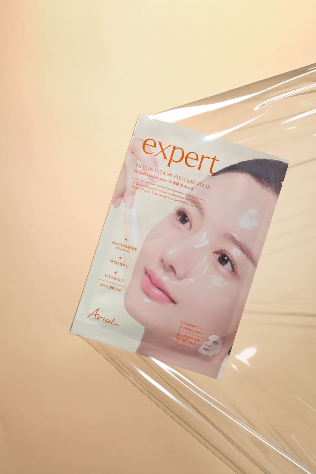 Ariul Expert Niacin Vita 5% Film Gel Mask 4 Adet - %5 Niasinamid Jel Formda Aydınlatıcı Kağıt Maske