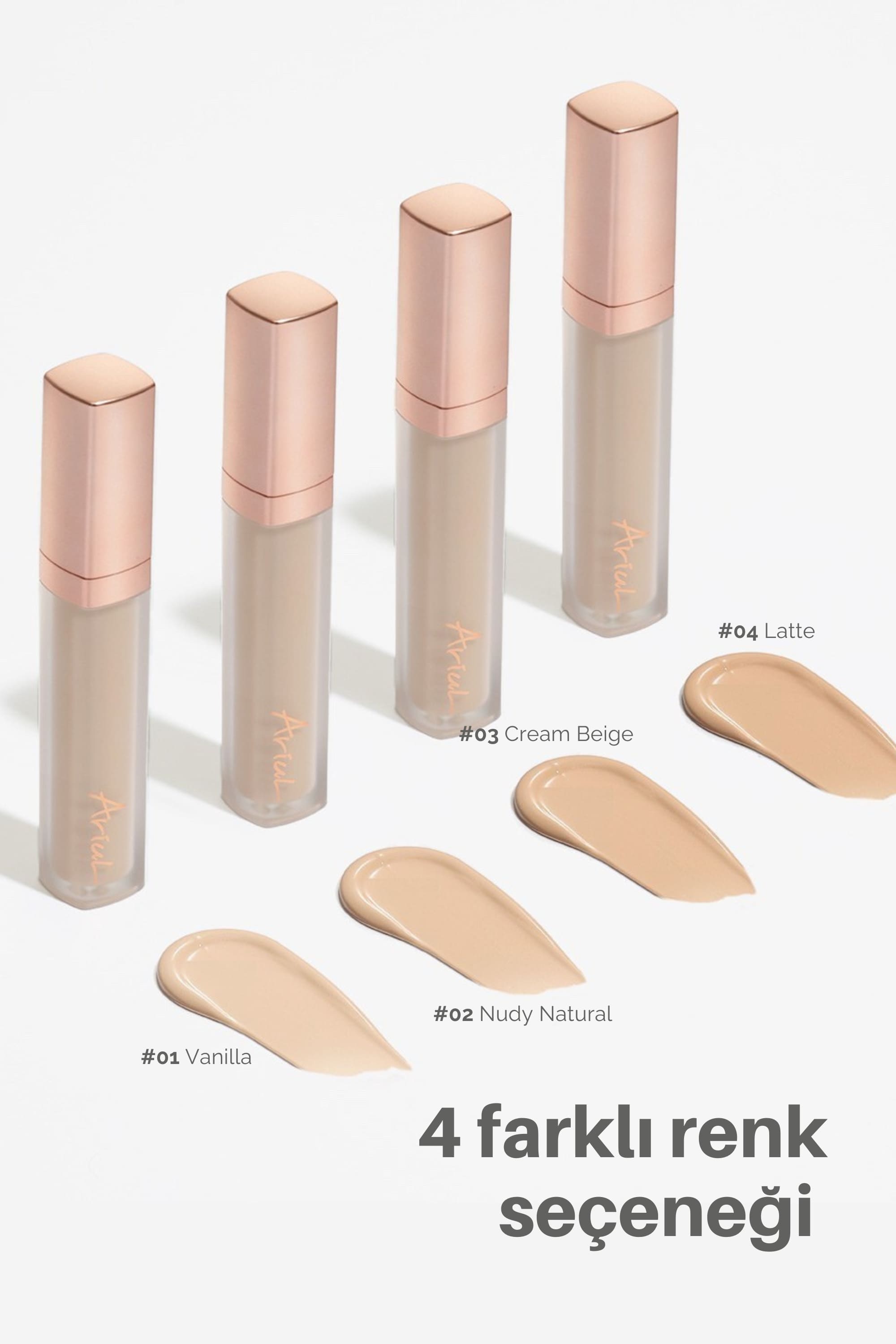 Ariul Ink Feather Perfect Fit Concealer 02 Nudy Natural - Spf30 Pa++ 24 Saat Kalıcı Çok Yönlü Kapatıcı