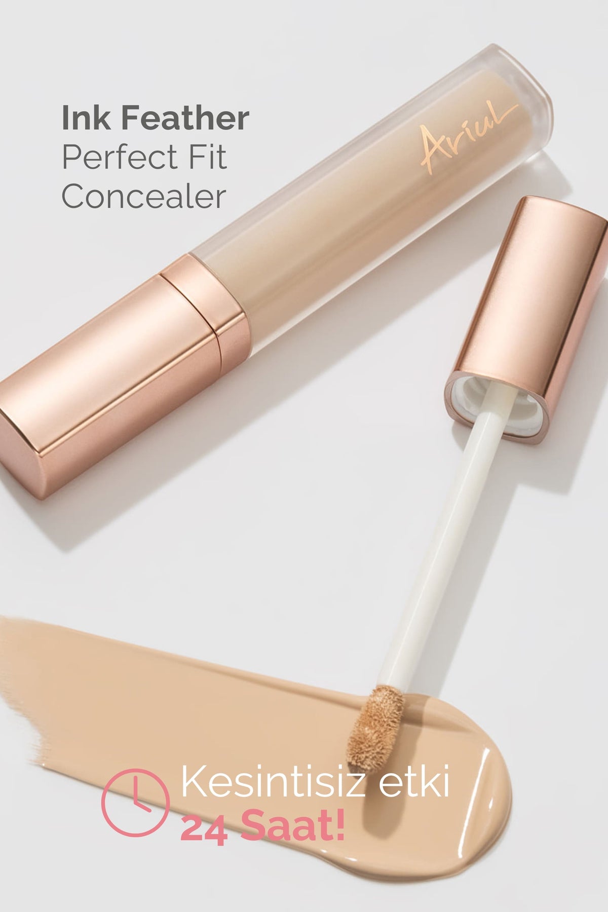 Ariul Ink Feather Perfect Fit Concealer 03 Cream Beige - Spf30 Pa++ 24 Saat Kalıcı Çok Yönlü Kapatıcı