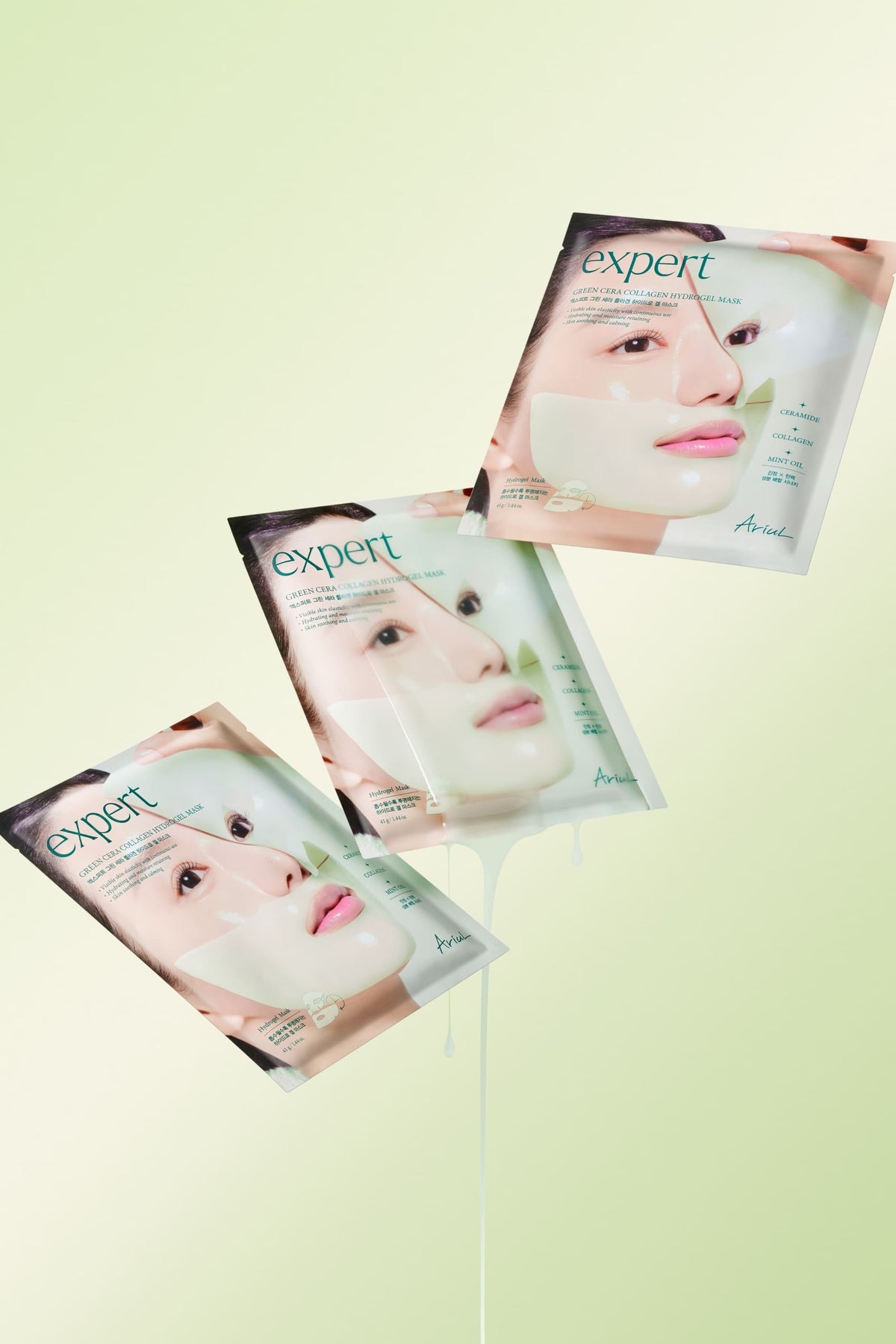 Ariul Expert Green Cera Collagen Hydrogel Mask 4 Adet - Seramid & Kolajen Onarıcı Hidrojel Maske