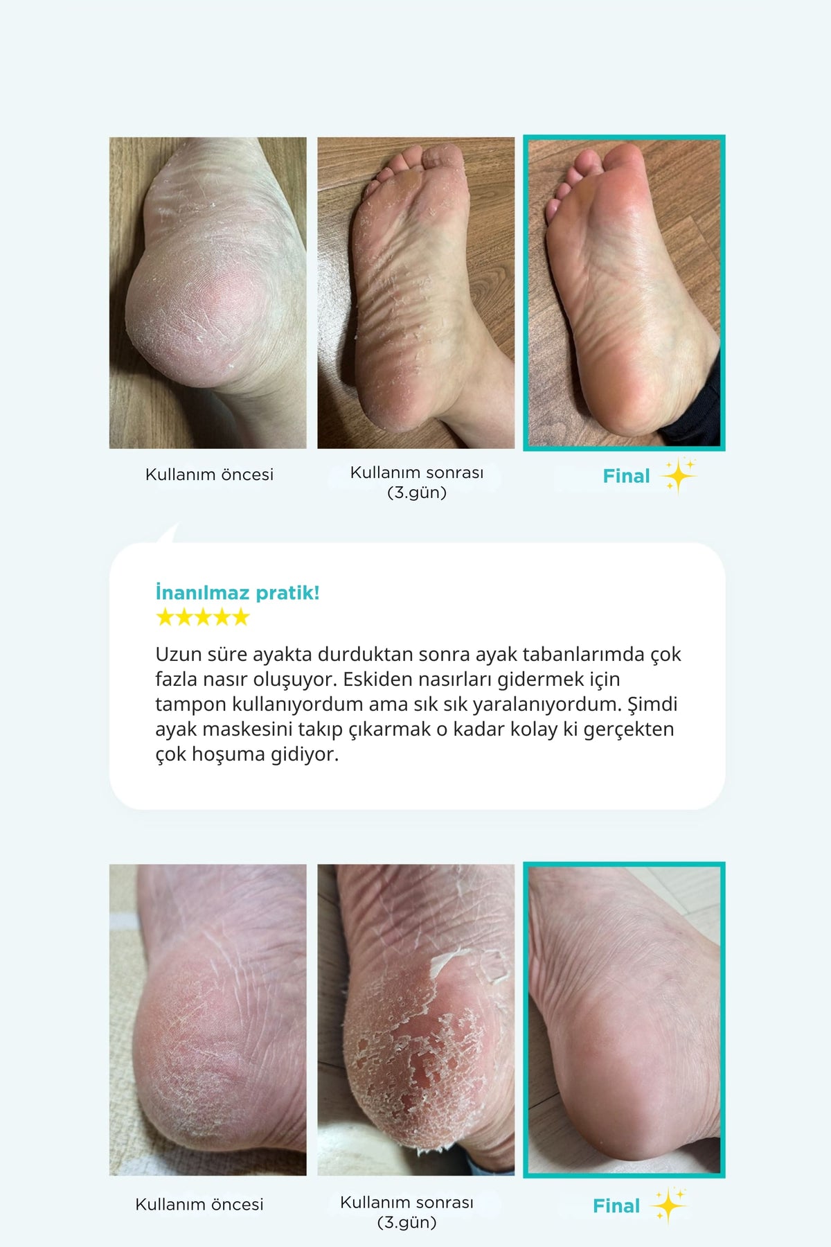 Ariul Smooth & Pure Exfoliating Foot Peeling Mask 2 Pairs - Çorap Tipi Yenileyici & Arındırıcı Ayak Peeling Maskesi 2 Çift (4 Adet)