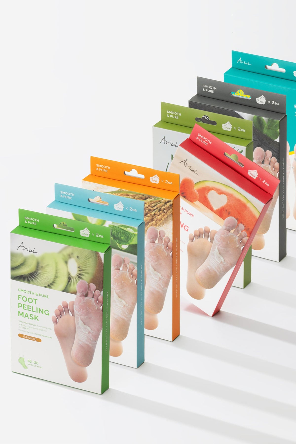 Ariul Smooth & Pure Exfoliating Foot Peeling Mask 2 Pairs - Çorap Tipi Yenileyici & Arındırıcı Ayak Peeling Maskesi 2 Çift (4 Adet)