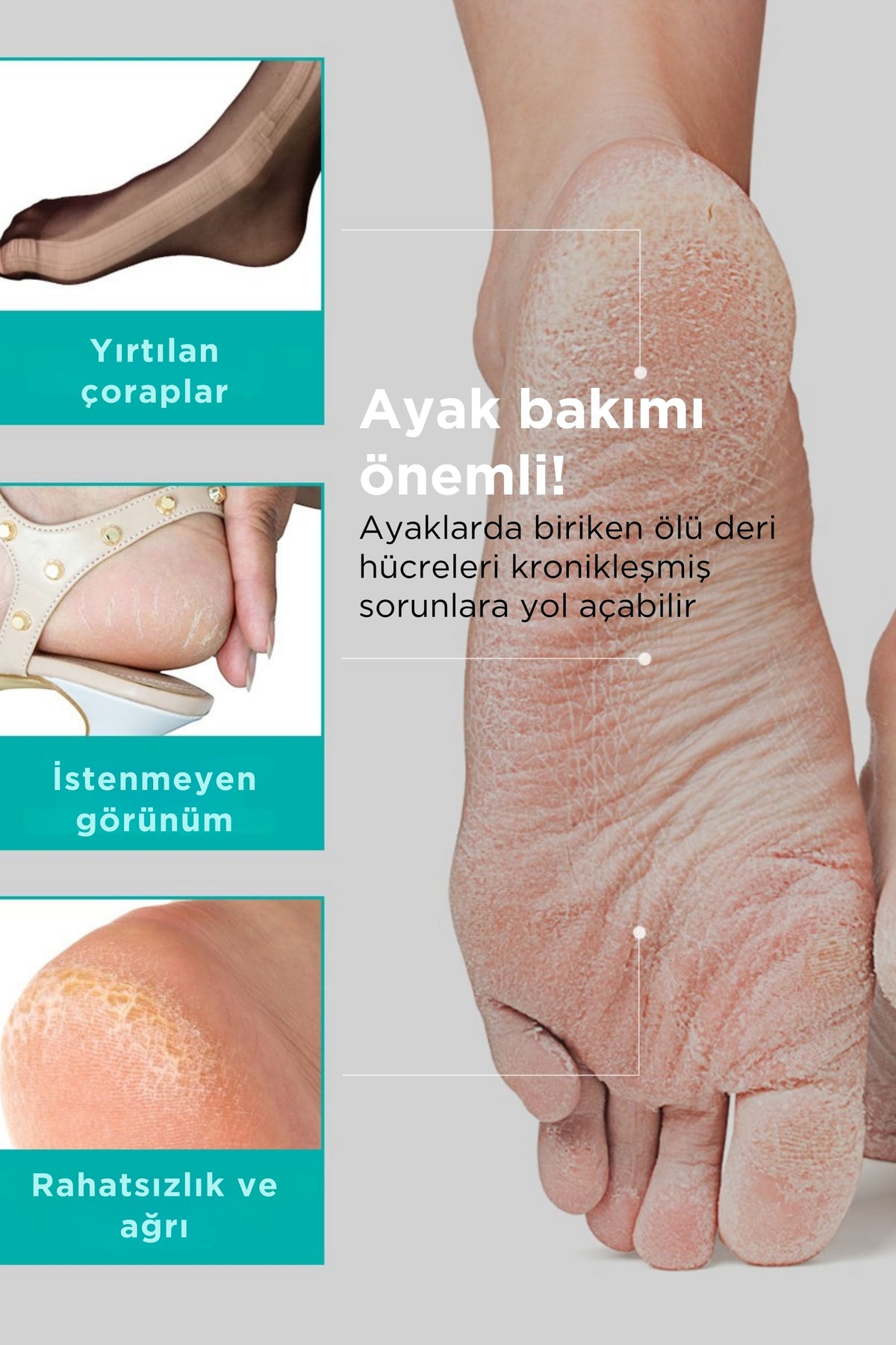 Ariul Smooth & Pure Foot Peeling Mask Nourishing 2 Pairs - Çorap Tipi Yoğun Besleyici Ayak Peeling Maskesi 2 Çift (4 Adet)