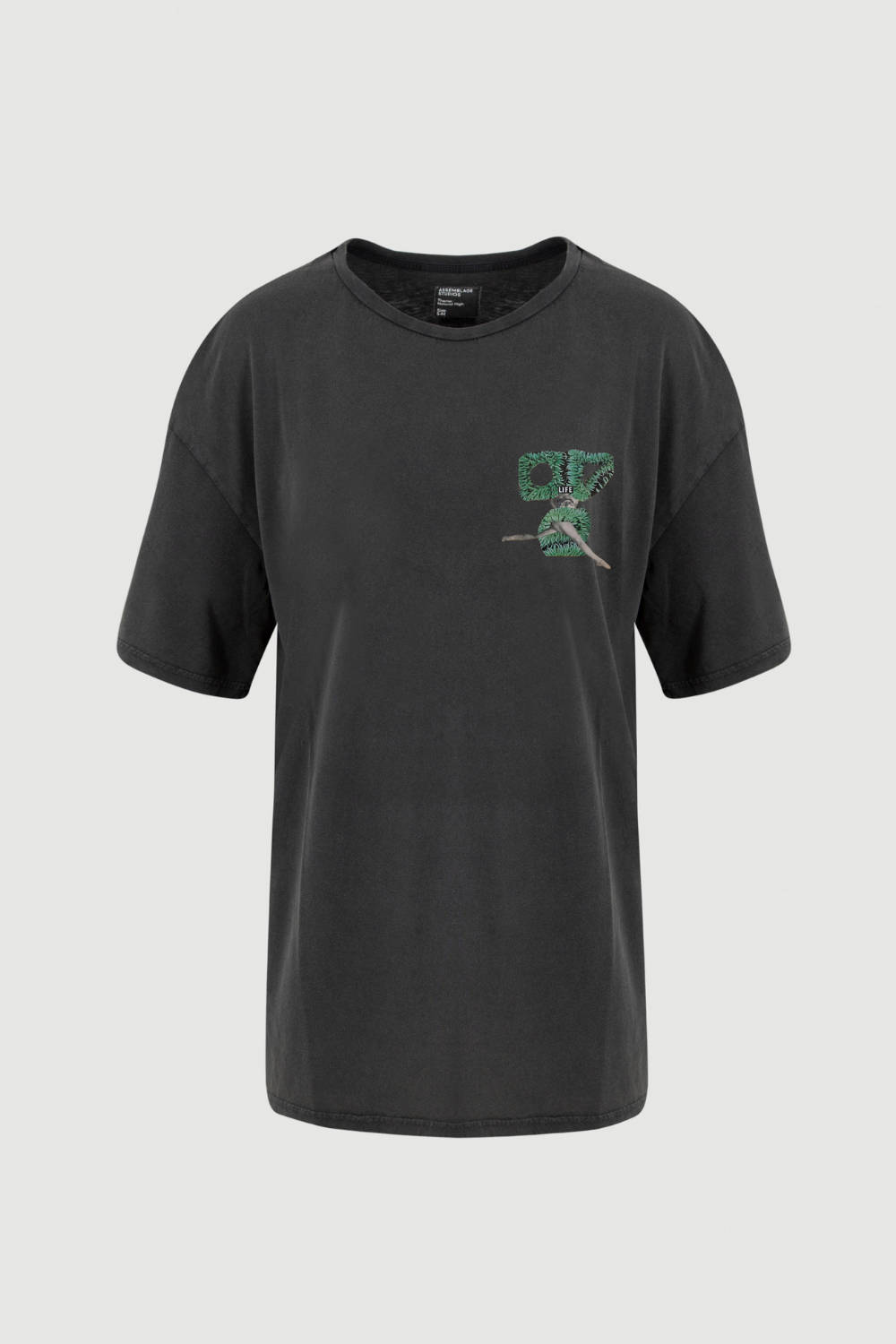 Assemblage Studios-Green Legs T-shirt - Front Print-T-Shirts-1-milagron.live