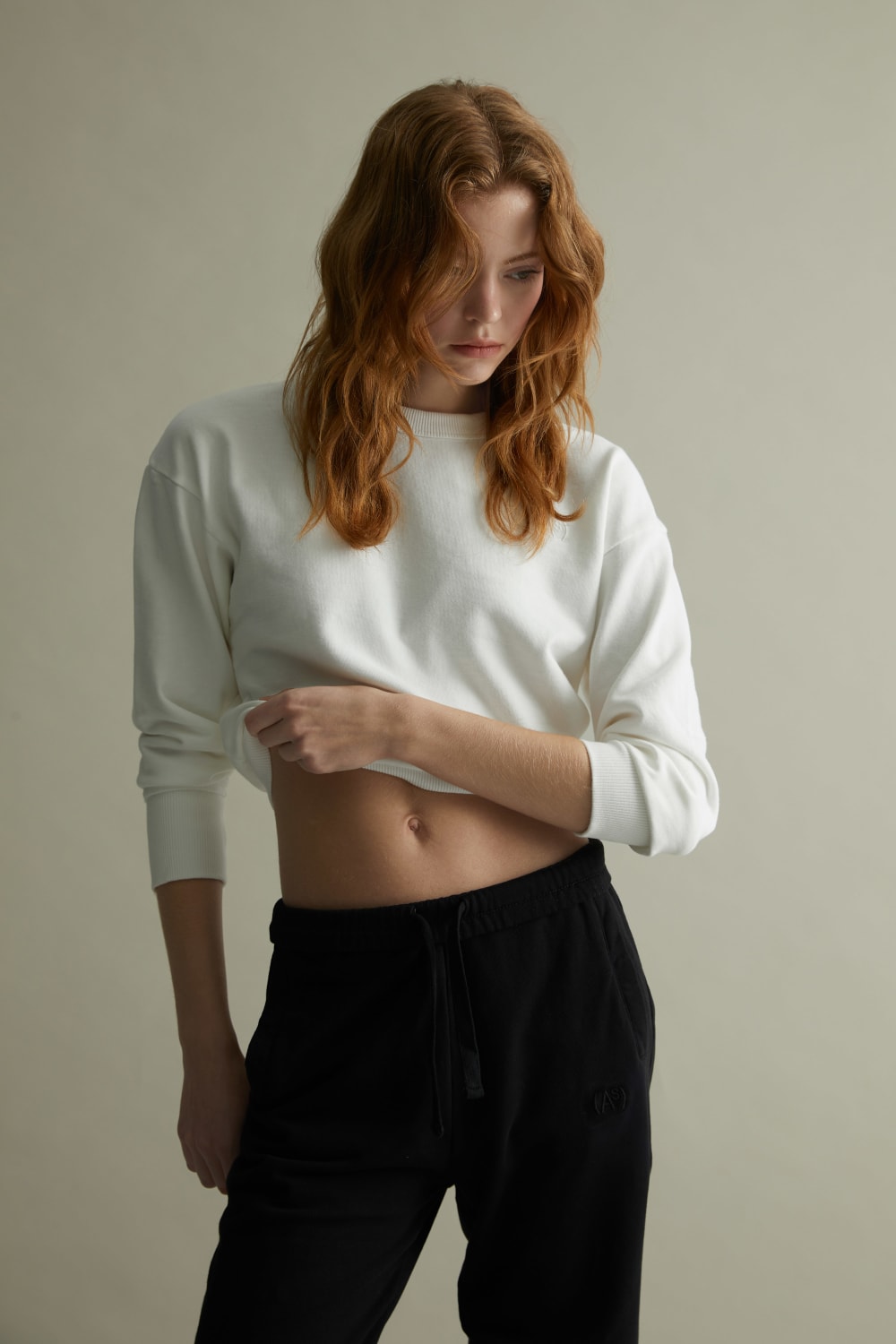 Assemblage Studios-Sweatshirt / Women - Cropped - As Logo Embroidered-Sweatshirts & Hoodies-3-milagron.live