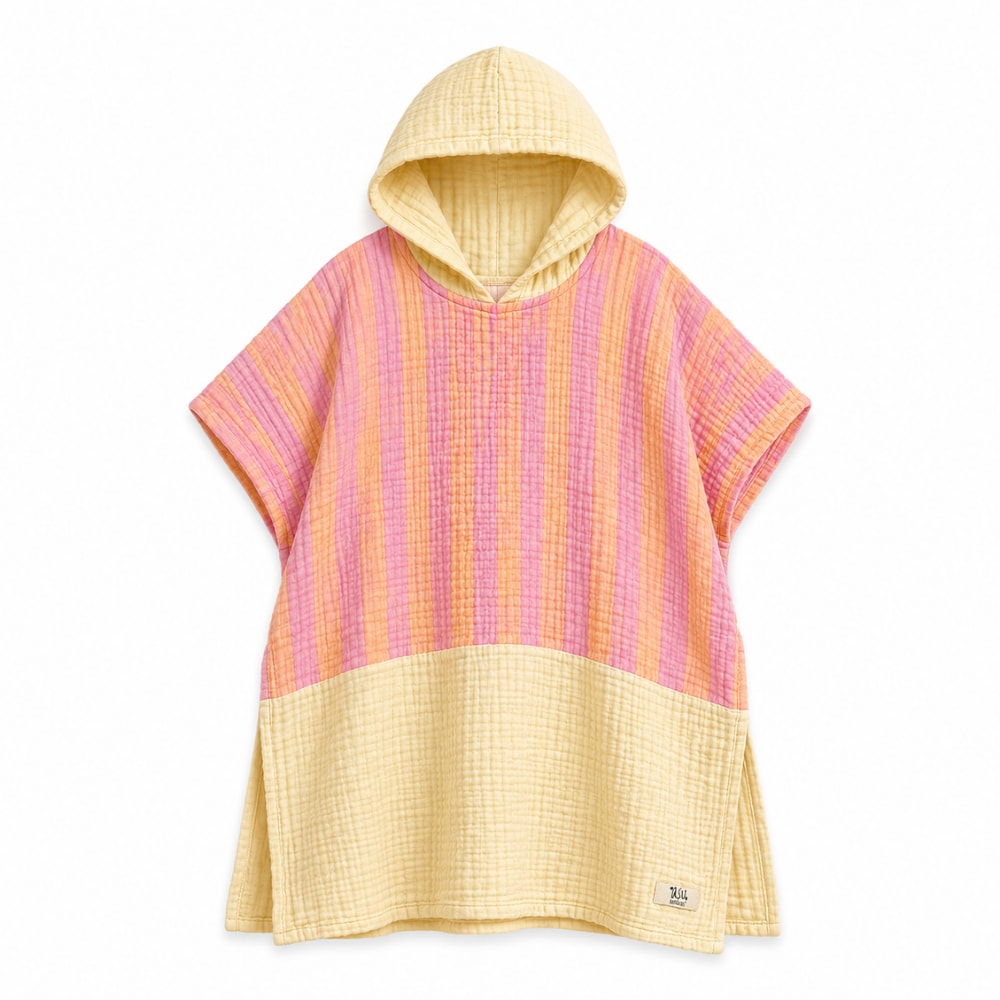 Pinky Peach Retro Müslin Panço