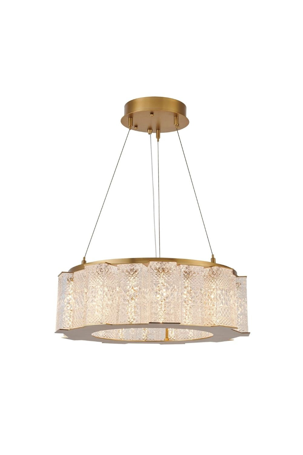 Aspen Kristal Camlı Lineer Avize - 1
