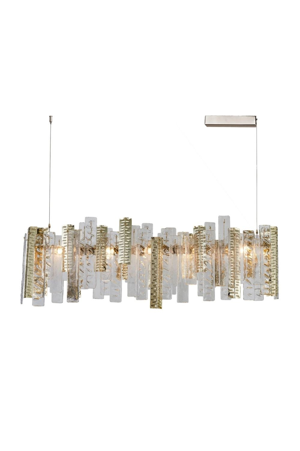 Bristol Kristal Camlı Lineer Avize - 0