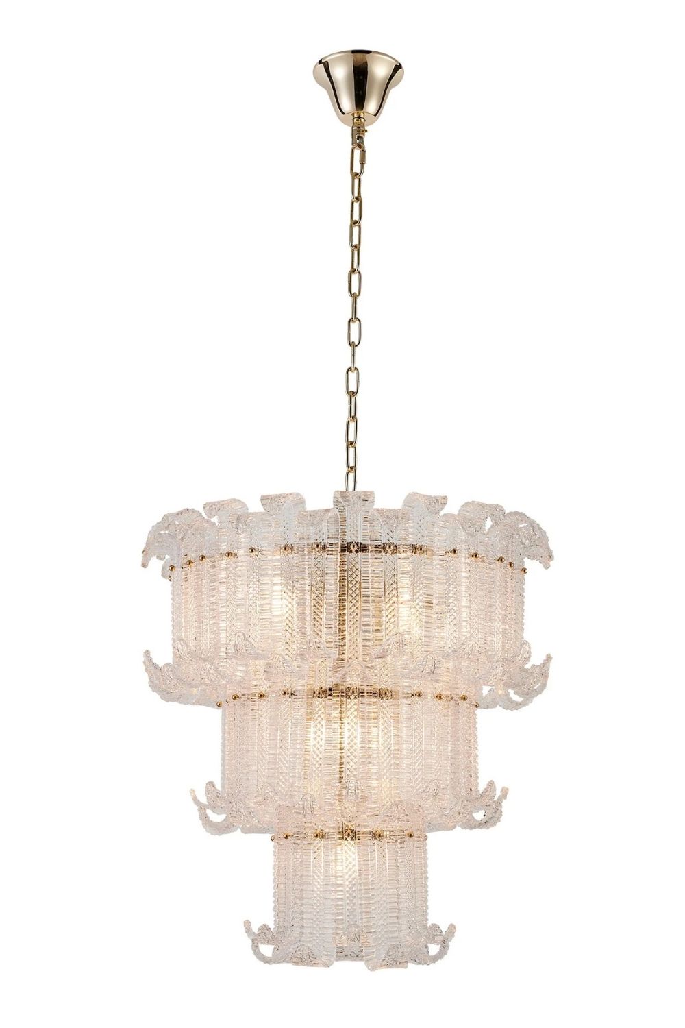 Venezia Kristal Camlı Lineer Avize - 1