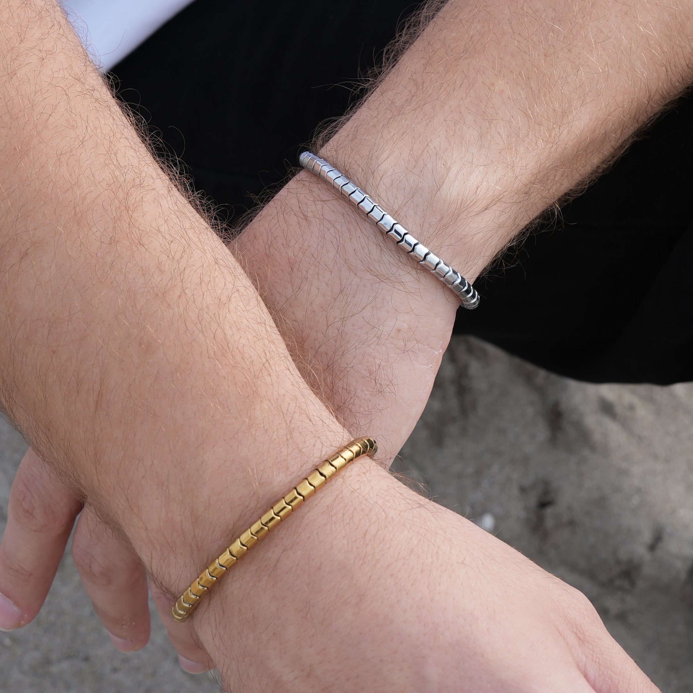 Hematite Bracelet In Gold