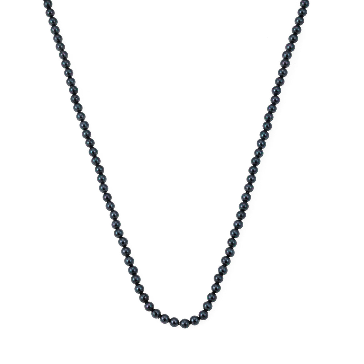 Black Pearl Necklace In Oxide