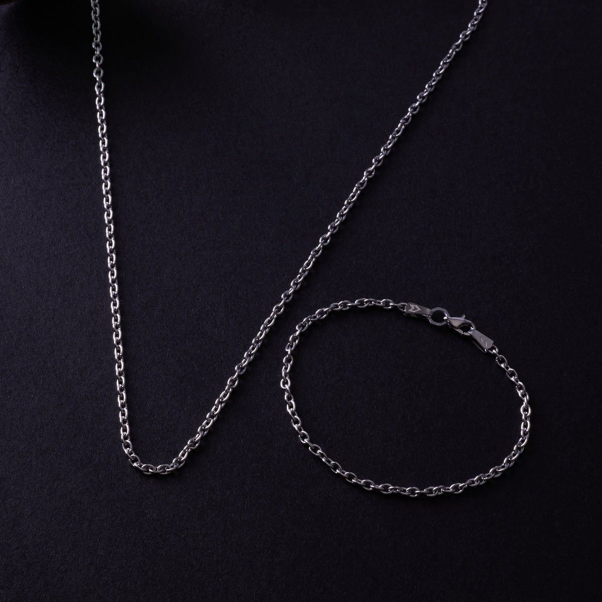 Cable Necklace In Silver