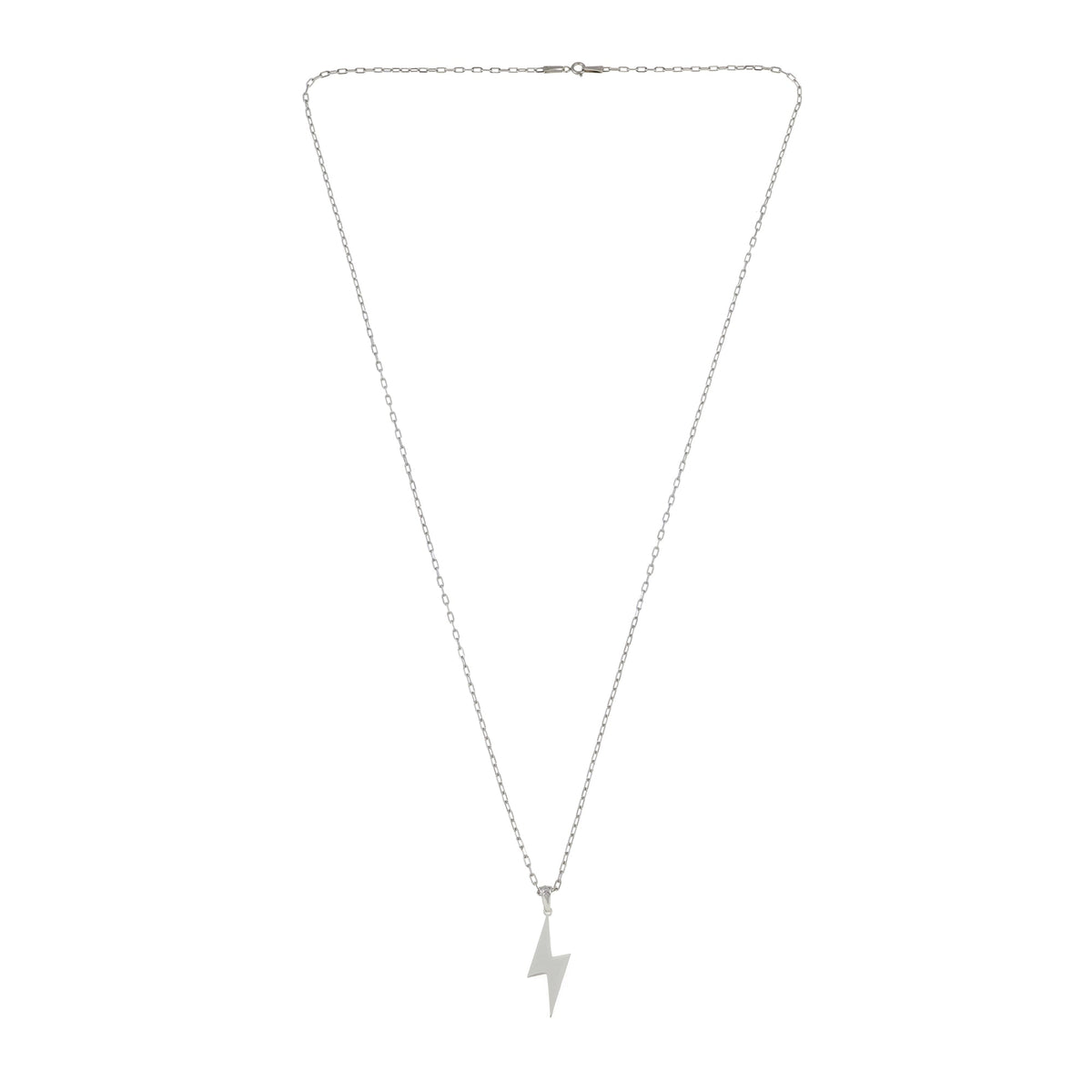 Lightning Necklace In Silver