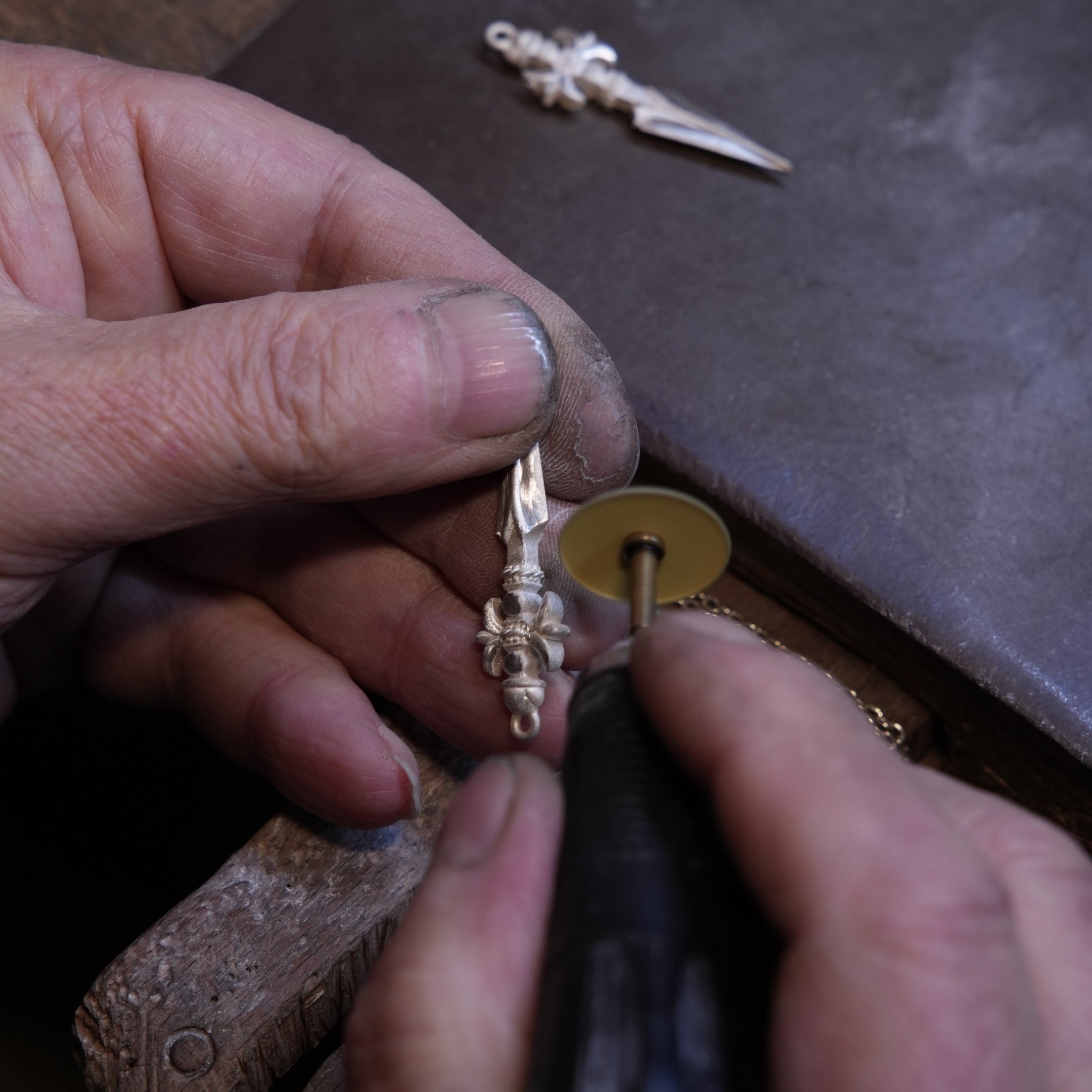 Spear Necklace In Oxide