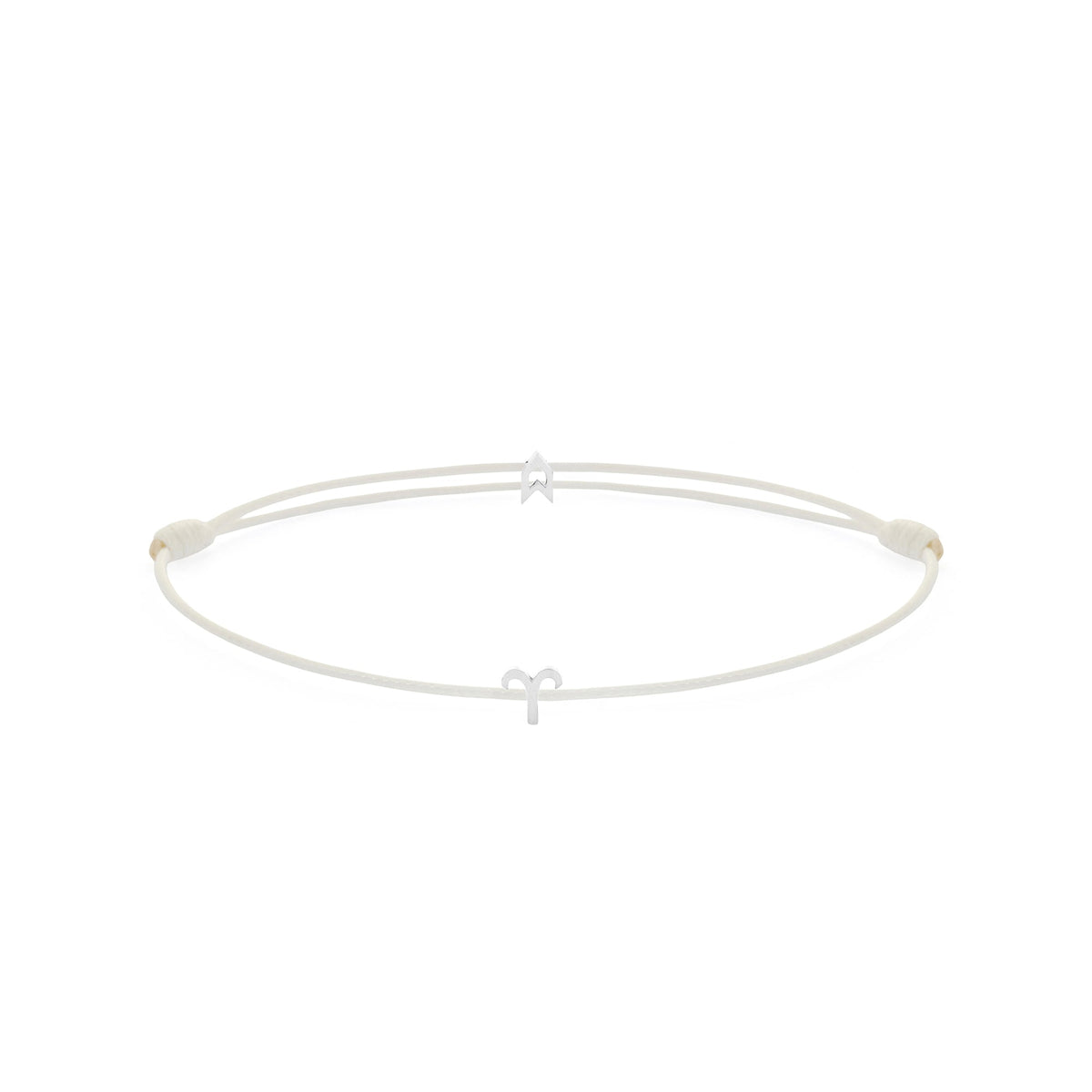 Zodiac White Chance Bracelet In Silver