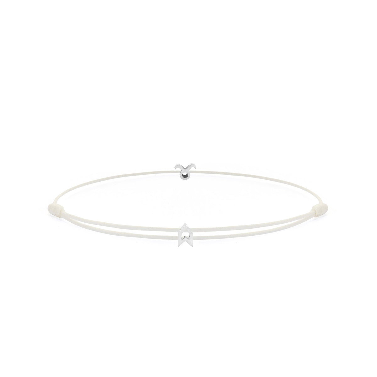 Zodiac White Chance Bracelet In Silver