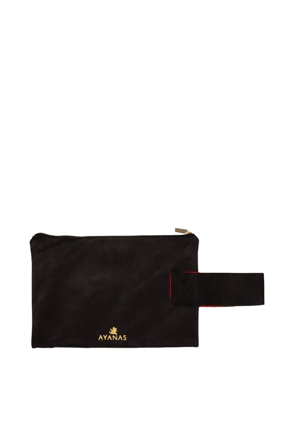 Ayanas-Sri̇ Yantra Clutch Çanta - Obsi̇di̇an-Clutch-2-milagron.live