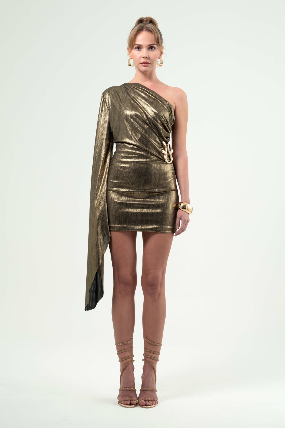BÉLF-Aurora Gold Dress-Elbise-3-milagron.live