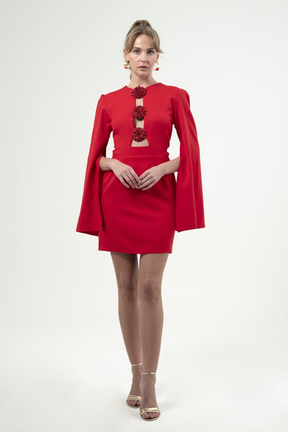 BÉLF-Valentina Red Dress-Elbise-2-milagron.live