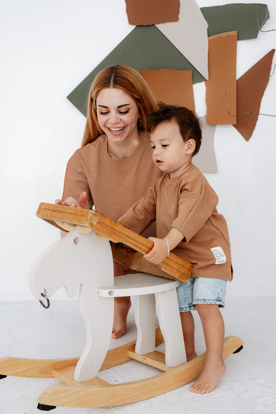 Babybek-Premium Kadın Oversize Kahverengi T Shirt-T-Shirts-3-milagron.live