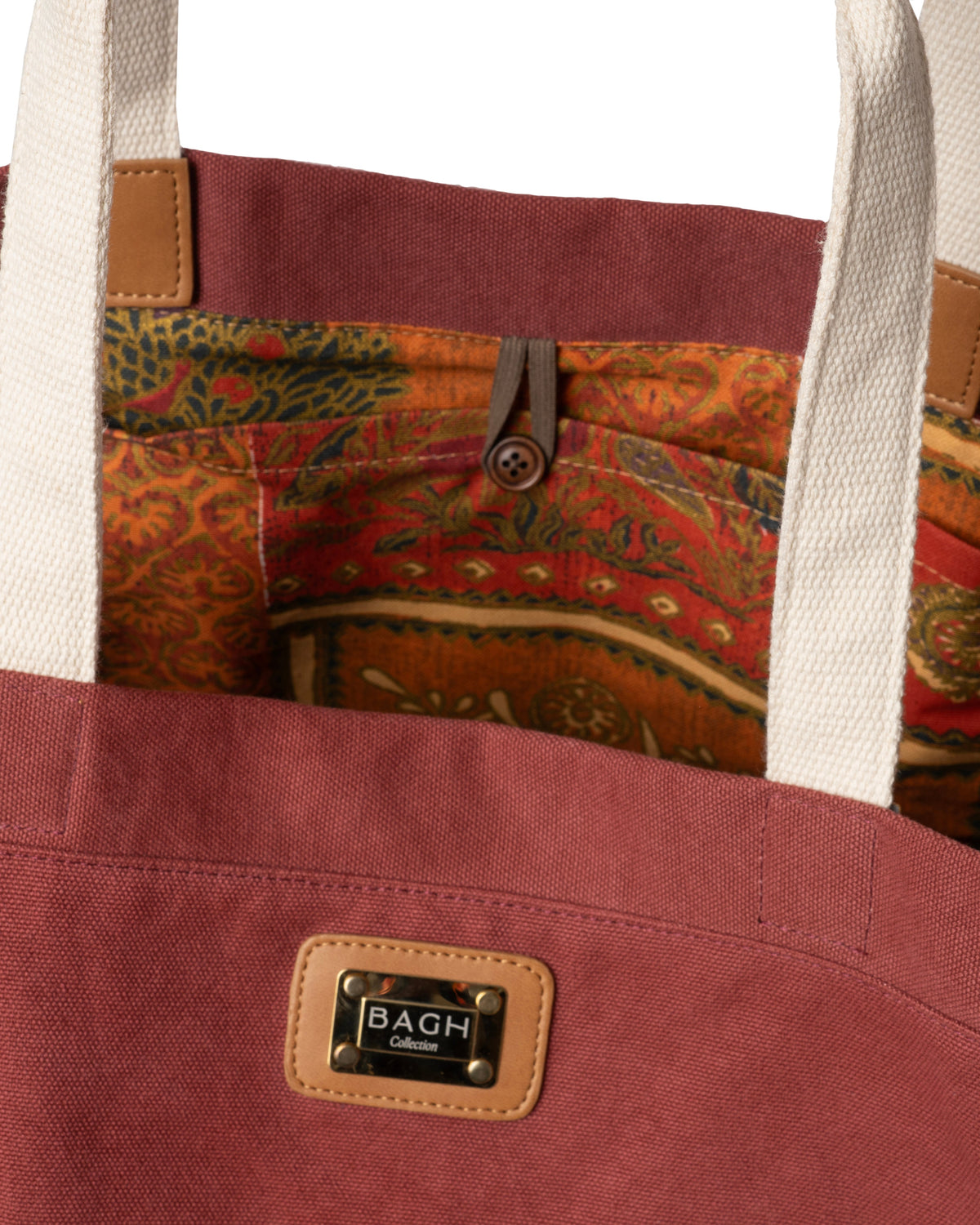 Bagh Collection-Sole Tote Reddish Plum-4-milagron.live