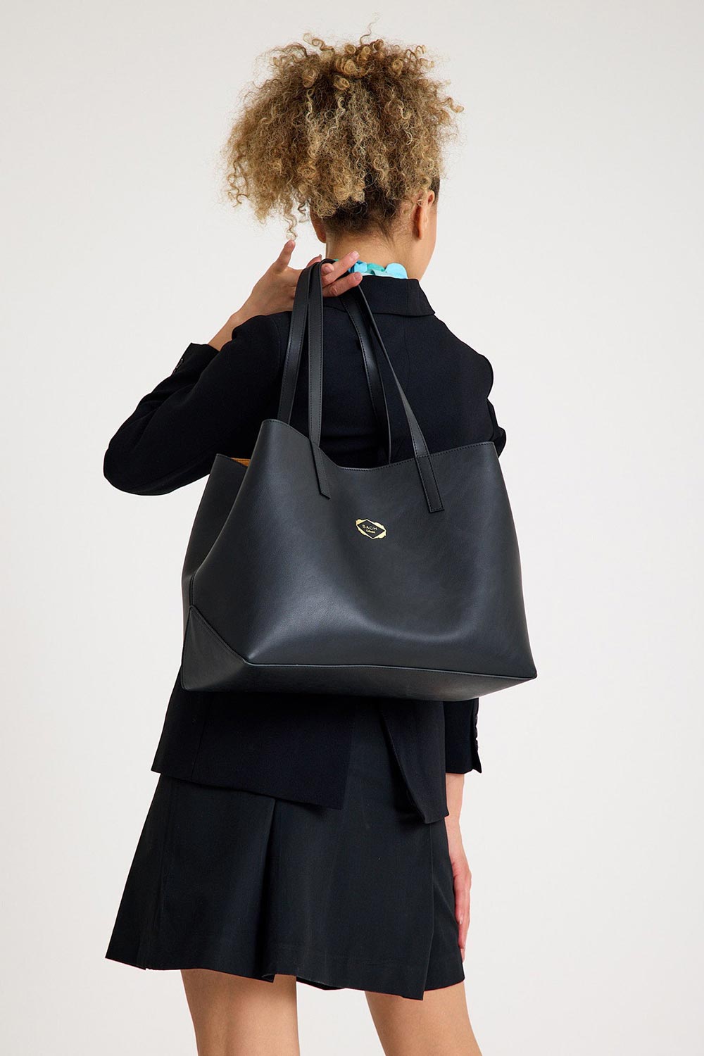 Bagh Collection-Suzi In Black-Omuz Çantası-5-milagron.live