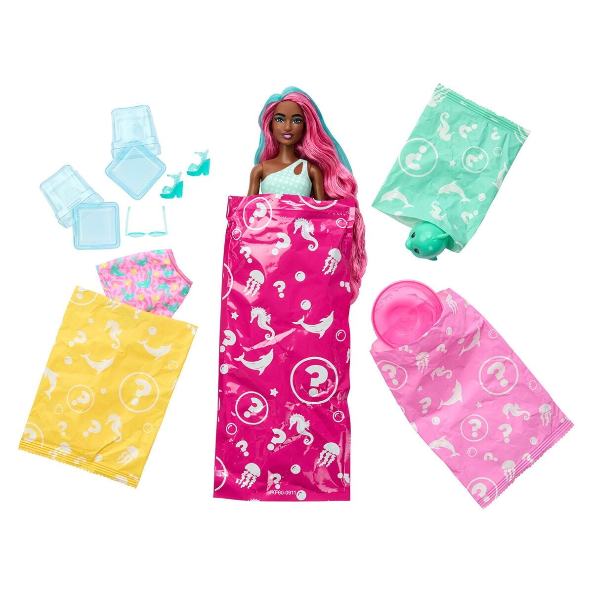 Jkf60 Barbie Pop Reveal Sürpriz Bebek - Mor Saçlı