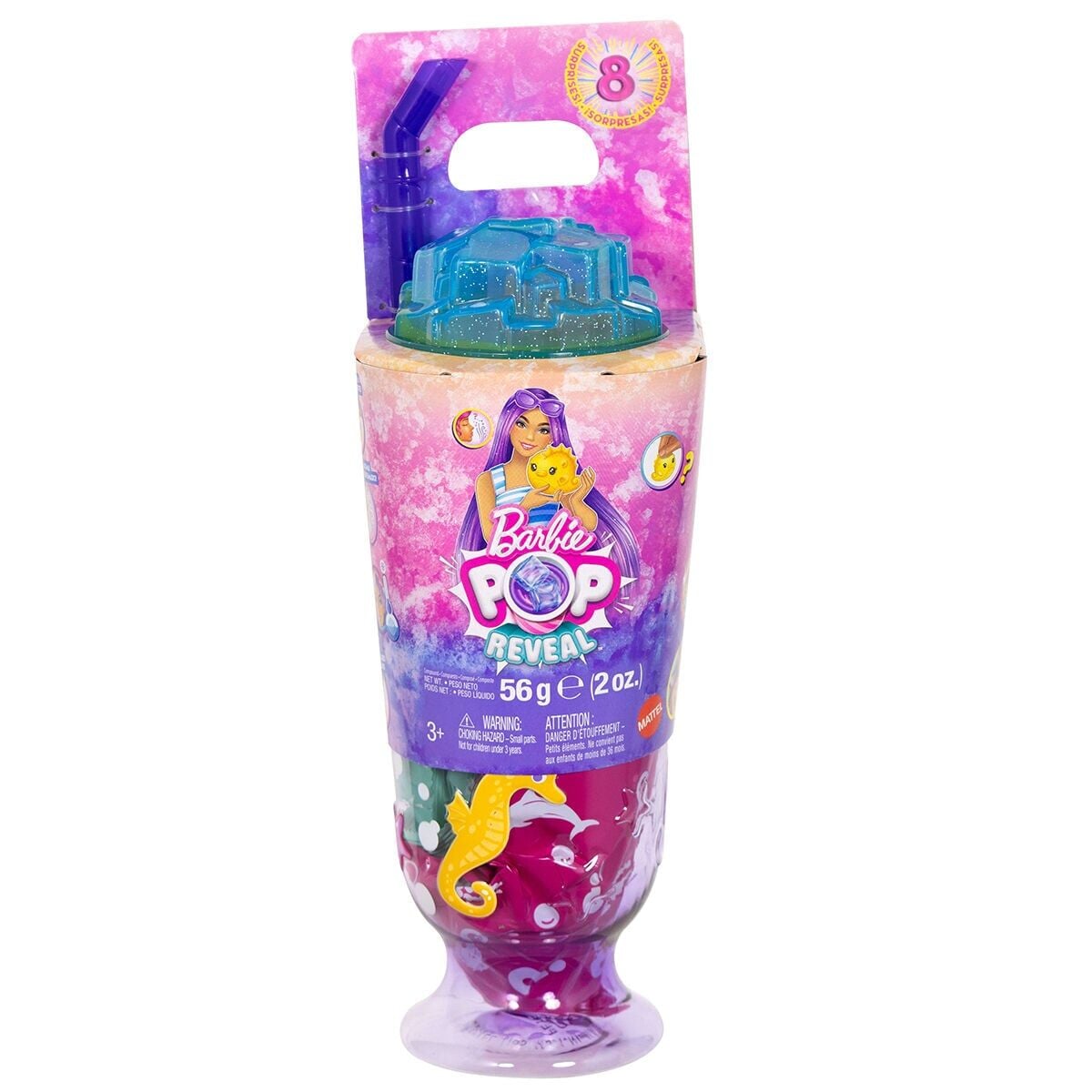 Jkf61 Barbie Pop Reveal Sürpriz Bebek - Sarı Saçlı