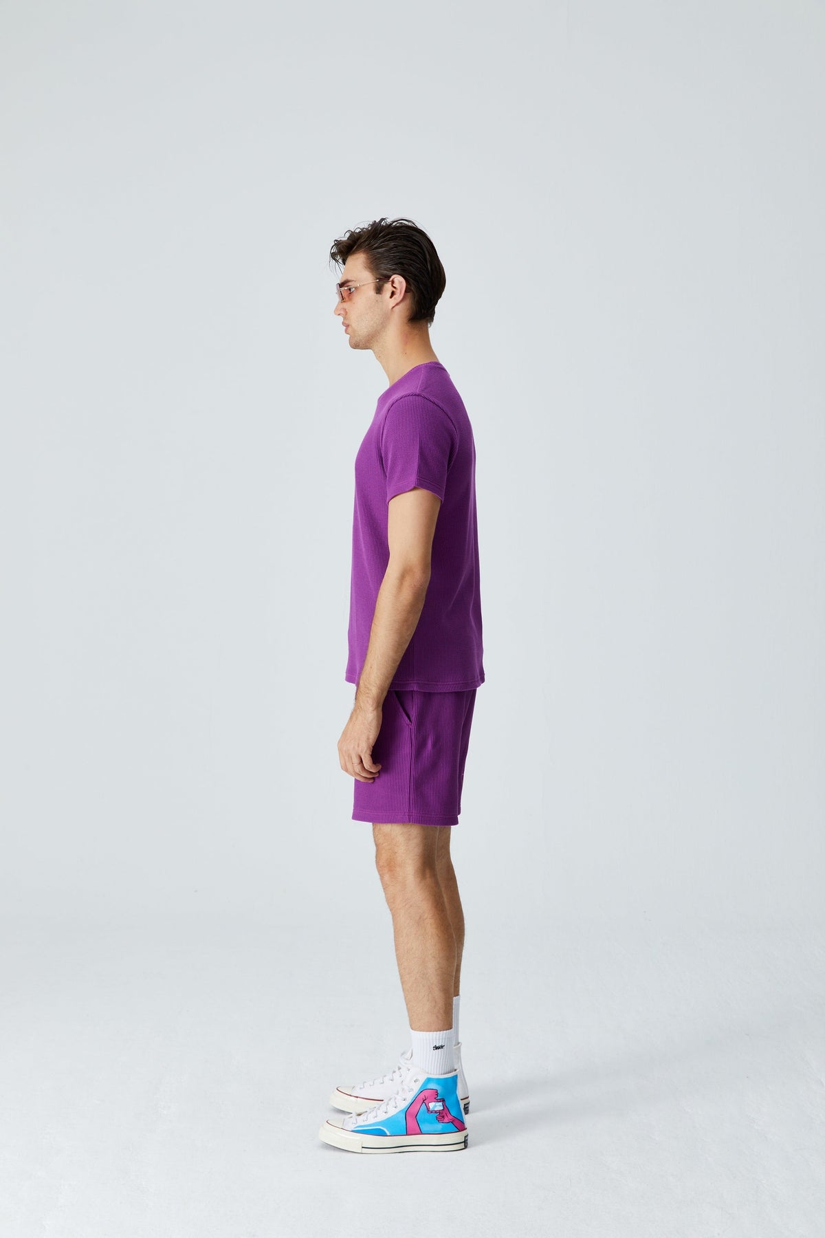 Waffle T-Shirt - Mor