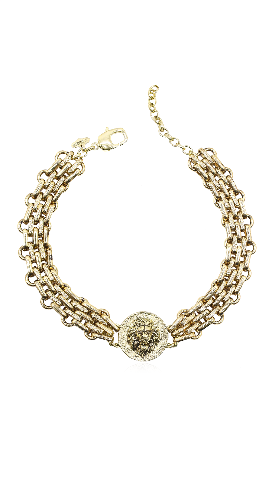 Leo Altin Kaplama Choker Kolye