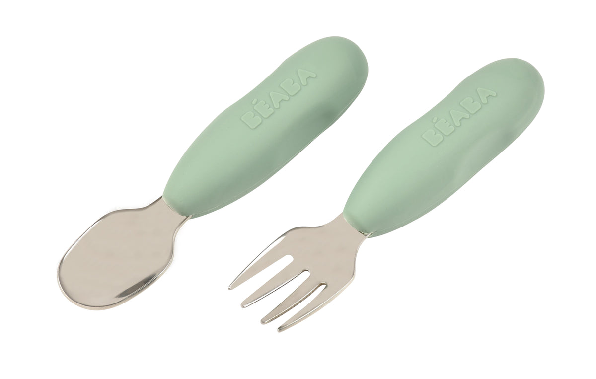 Paslanmaz Çelik Çatal Kaşık Seti, Sage Green