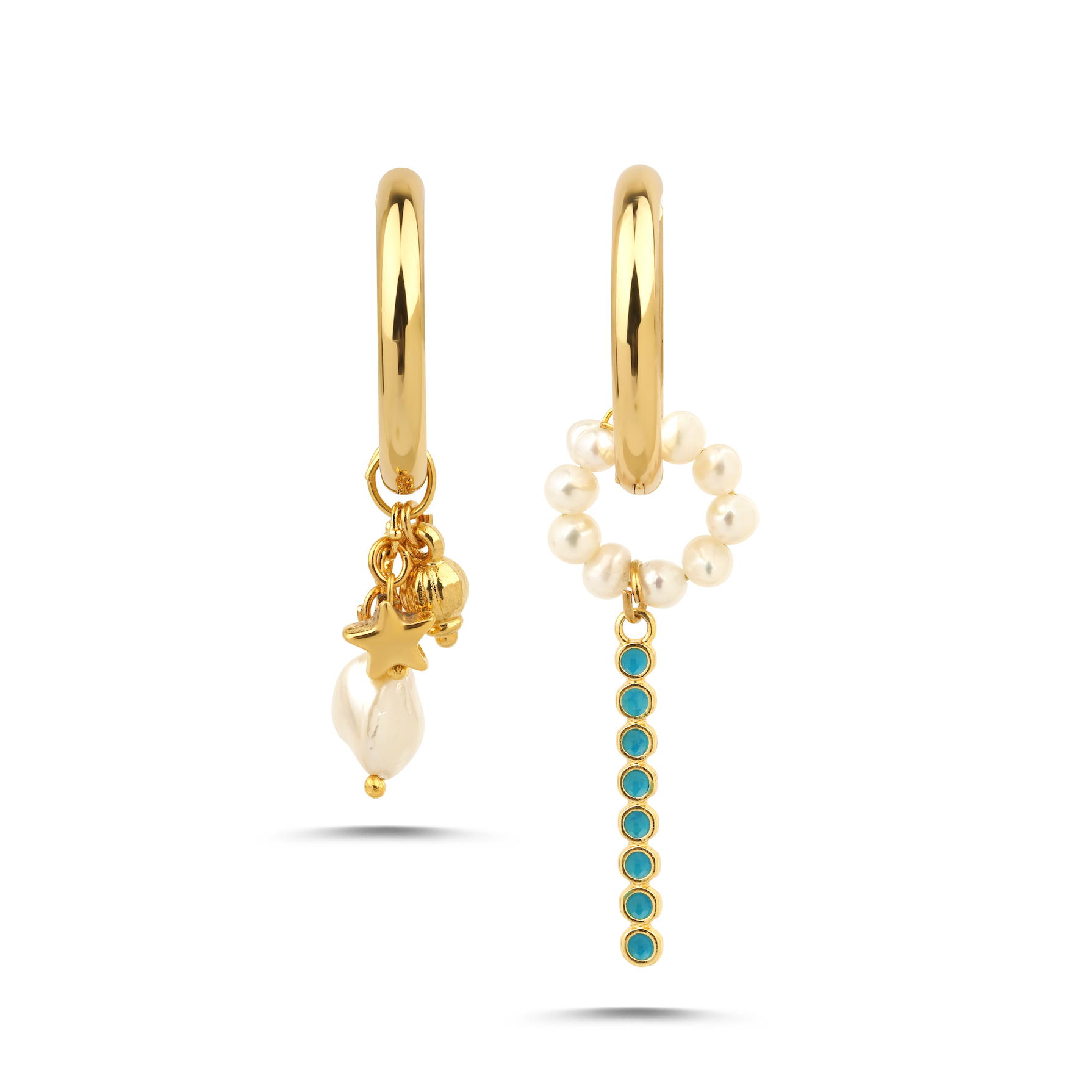 Azure Pearl Earrings
