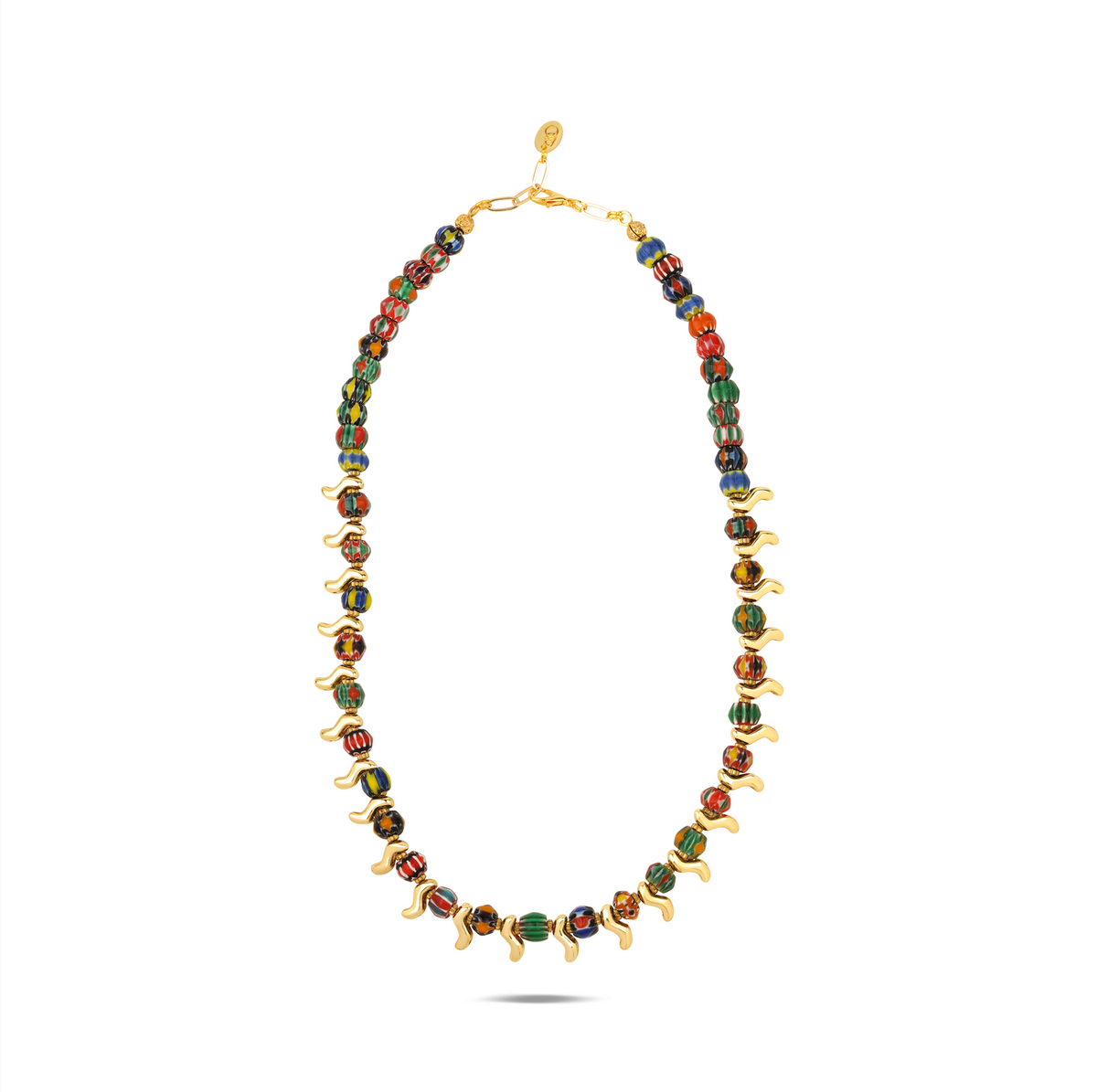 Bohemian Breeze Multicolor Natural Stone Necklace