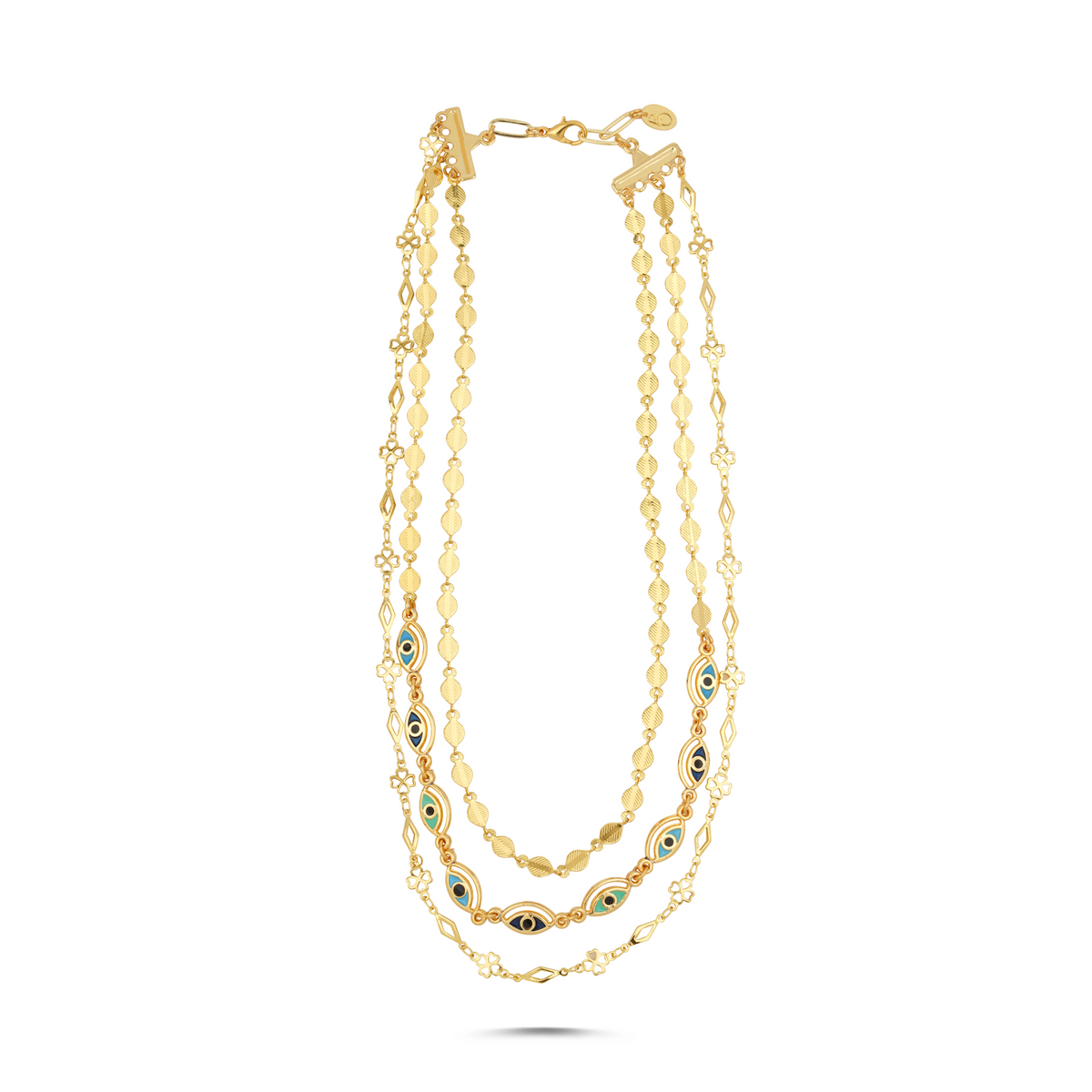 Cleopatra Evil Eye Layered Necklace