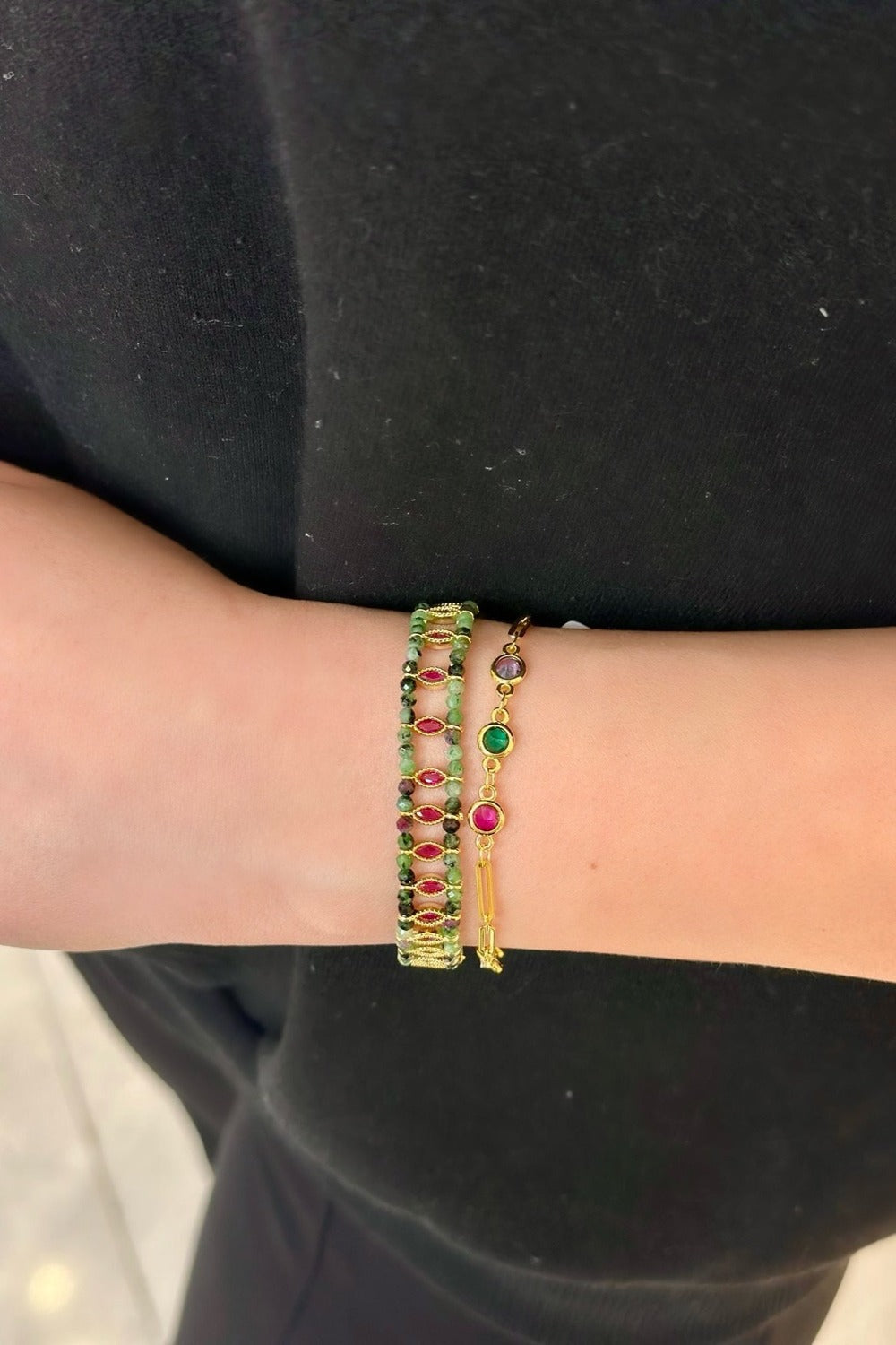 Berrin Özkan-Luna Chain Bracelet-Bileklik-2-milagron.live
