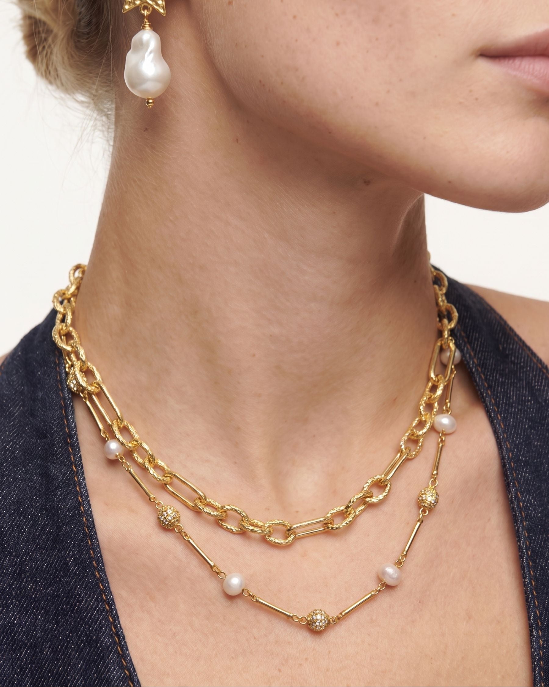 Mini Luna Pearl Necklace
