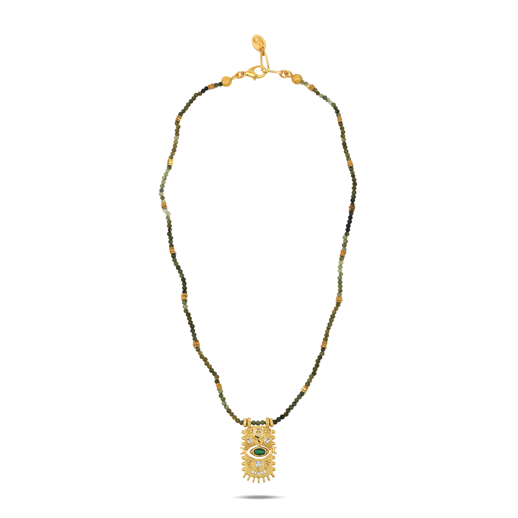 Verdent Emerald Evil Eye Necklace