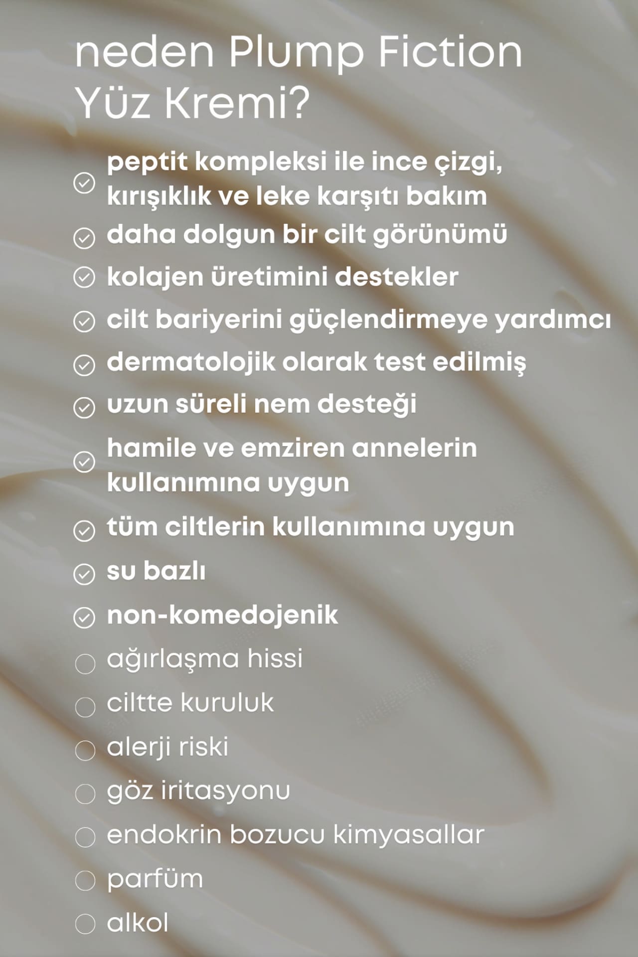 PLUMP FICTION PEPTİTLİ YÜZ KREMİ